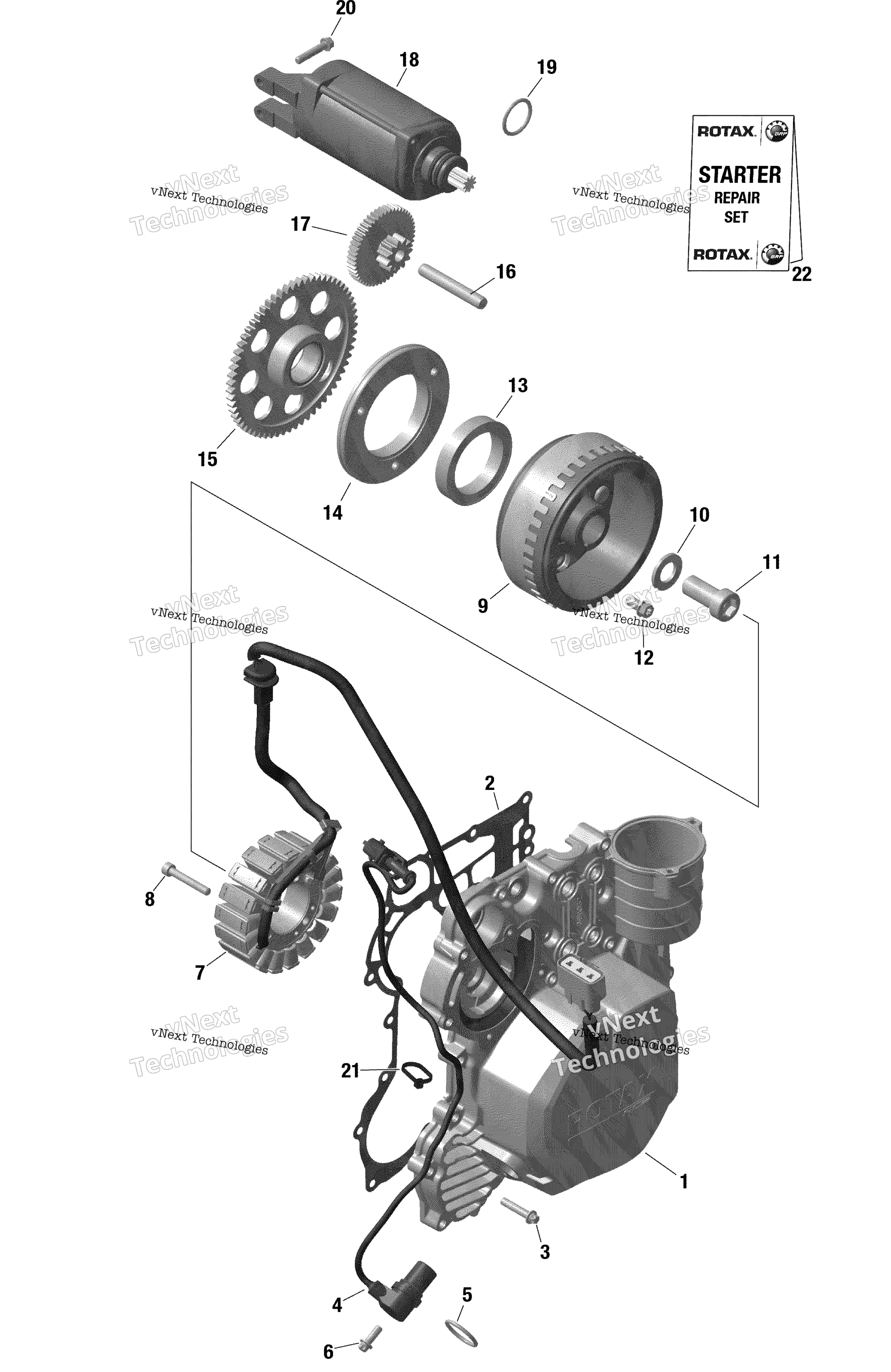 Rotax Magneto и Electric Starter / Built From Nov 6 2020