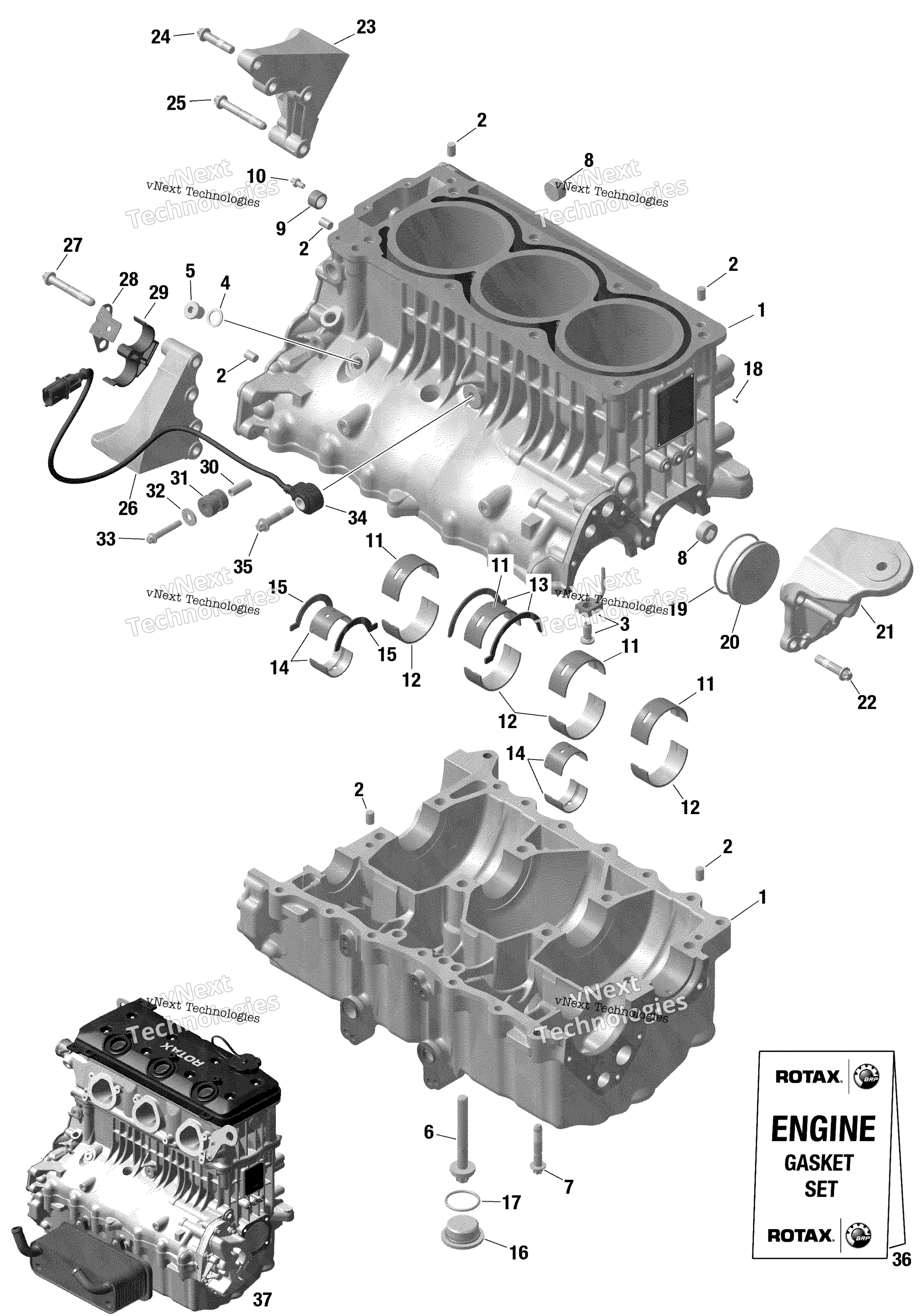 Rotax Crankcase