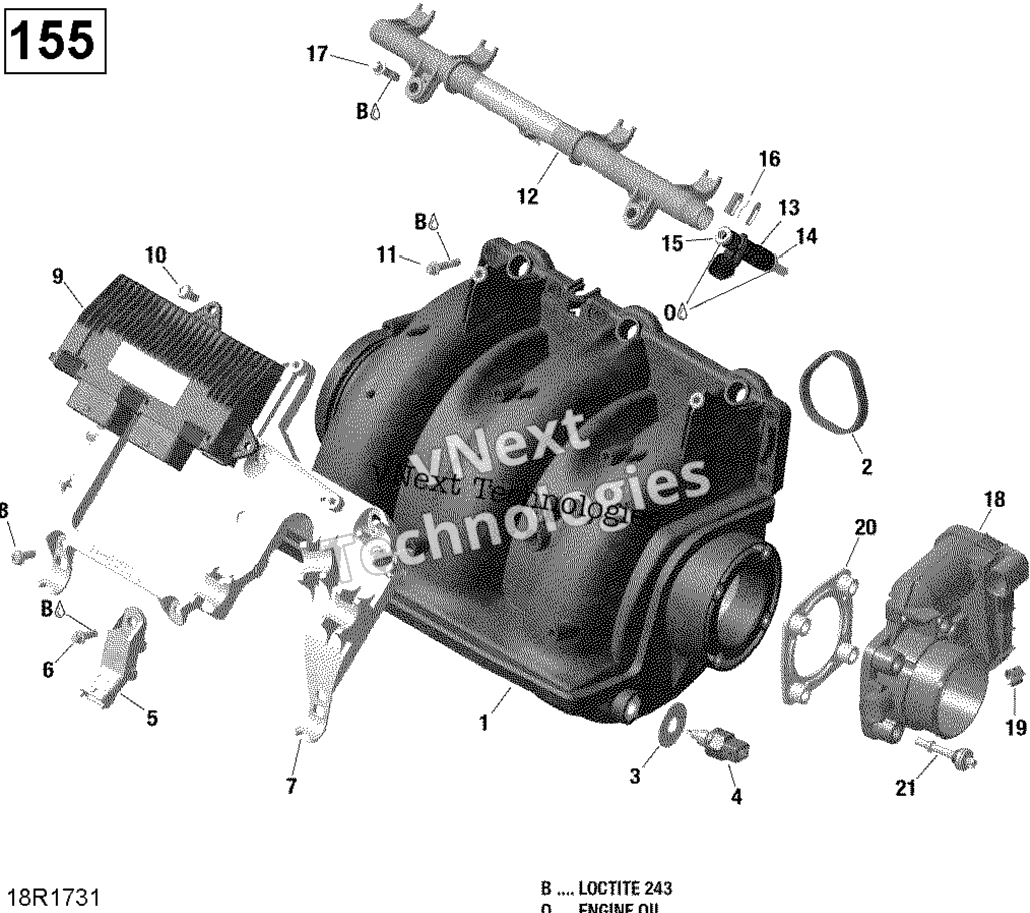 Воздушный впуск коллектор и Throttle кузов 130 155 Model Without подвеска