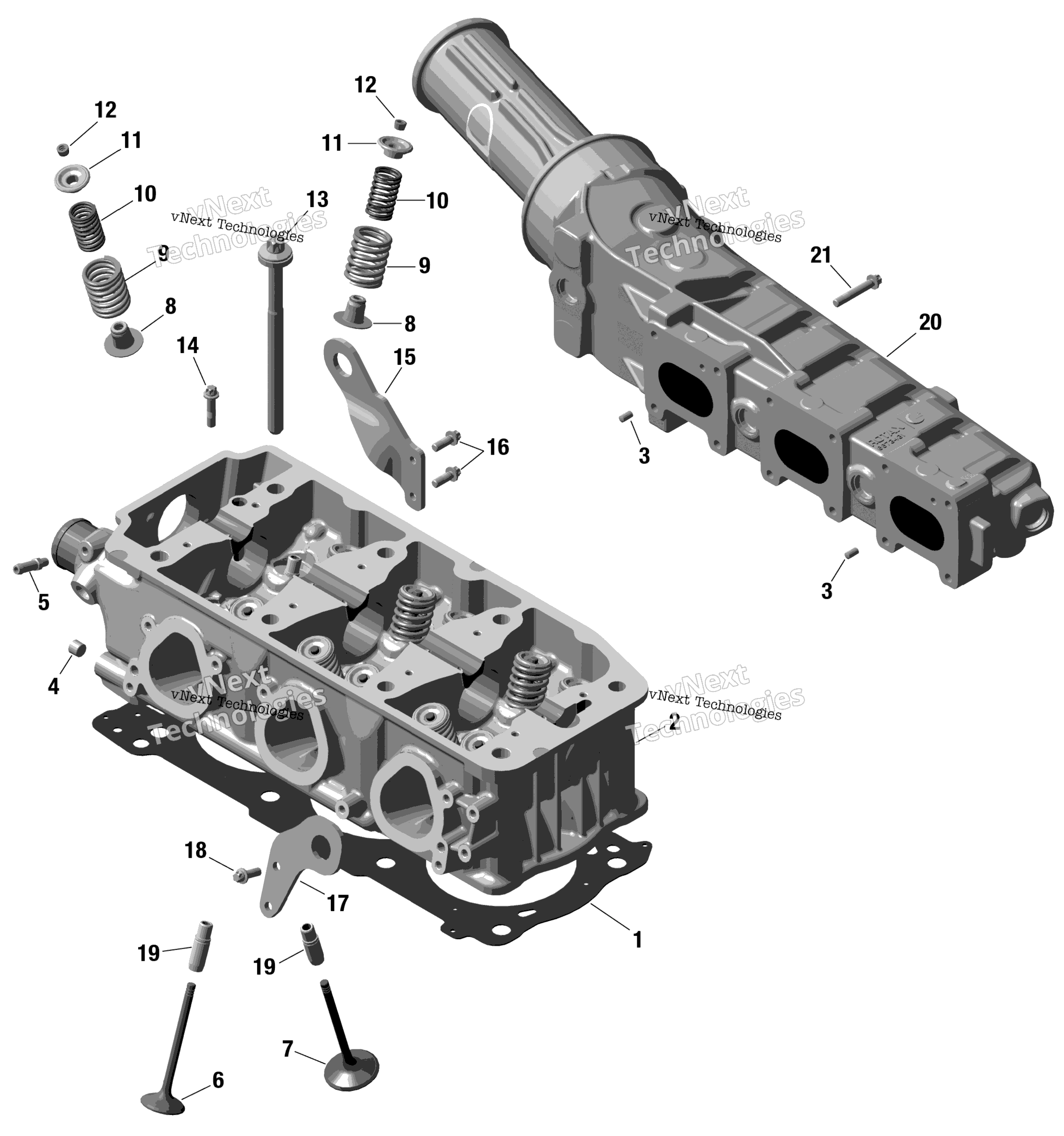 Rotax цилиндр головка