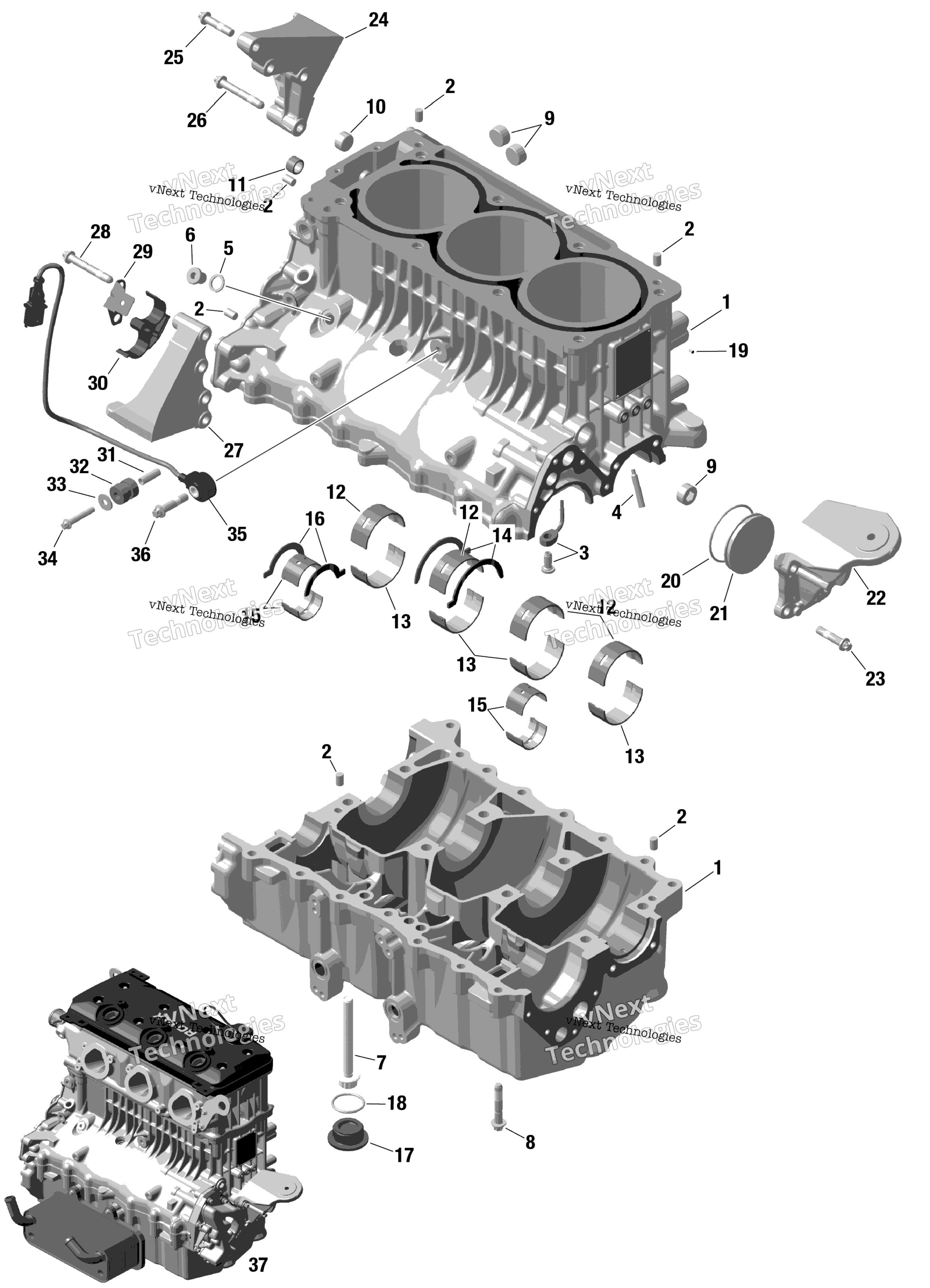 Rotax Crankcase