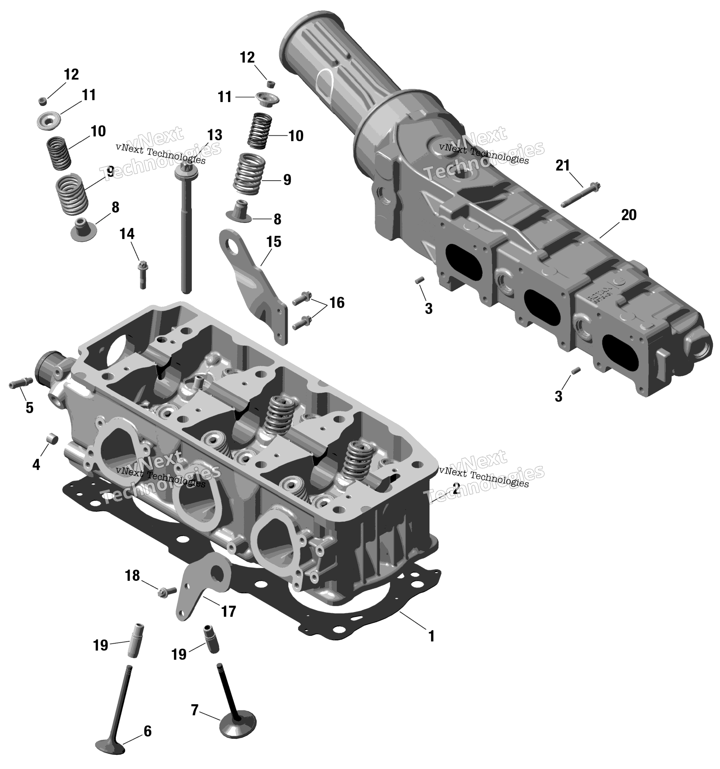 Rotax цилиндр головка