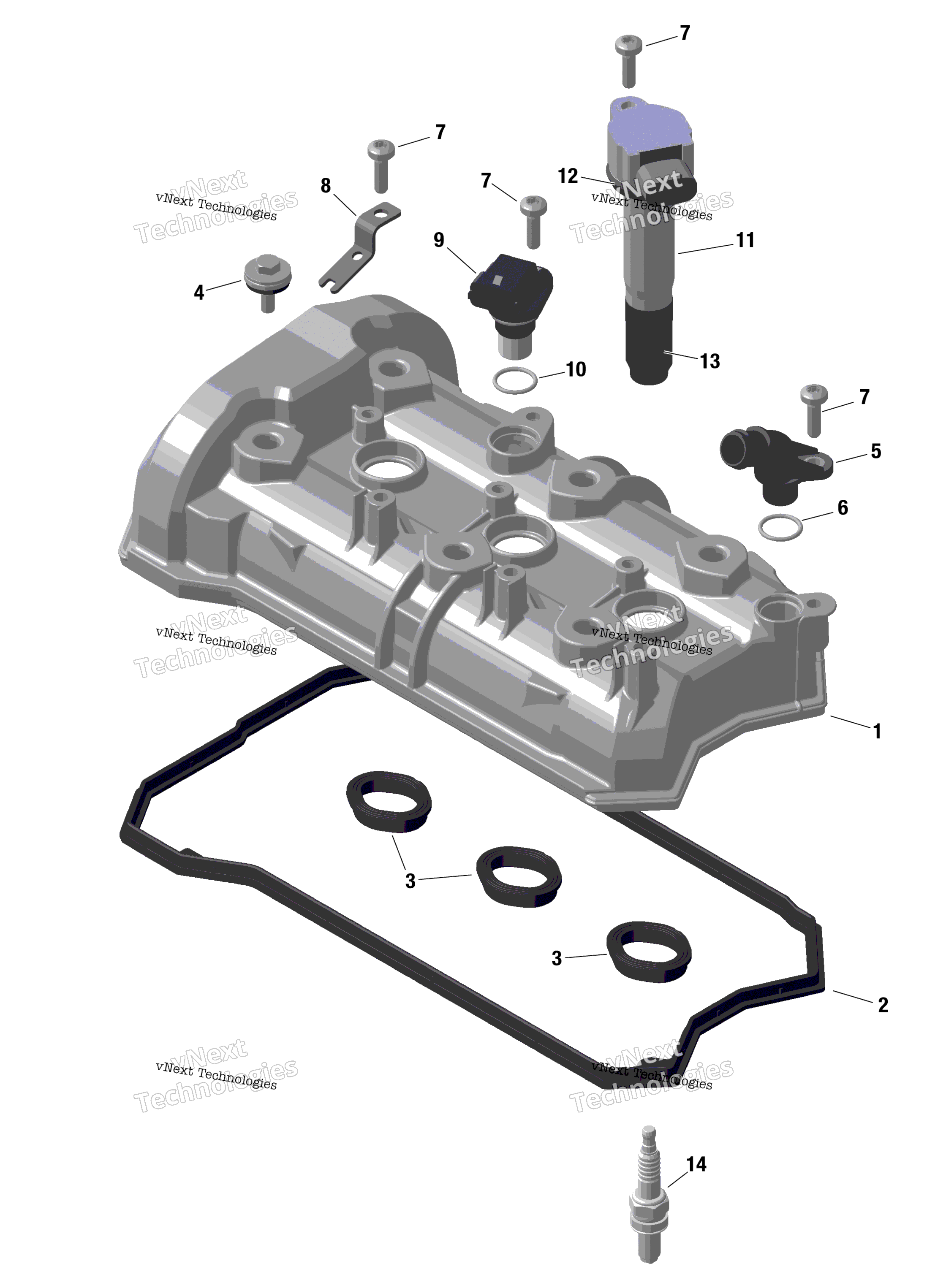 Rotax клапан крышка