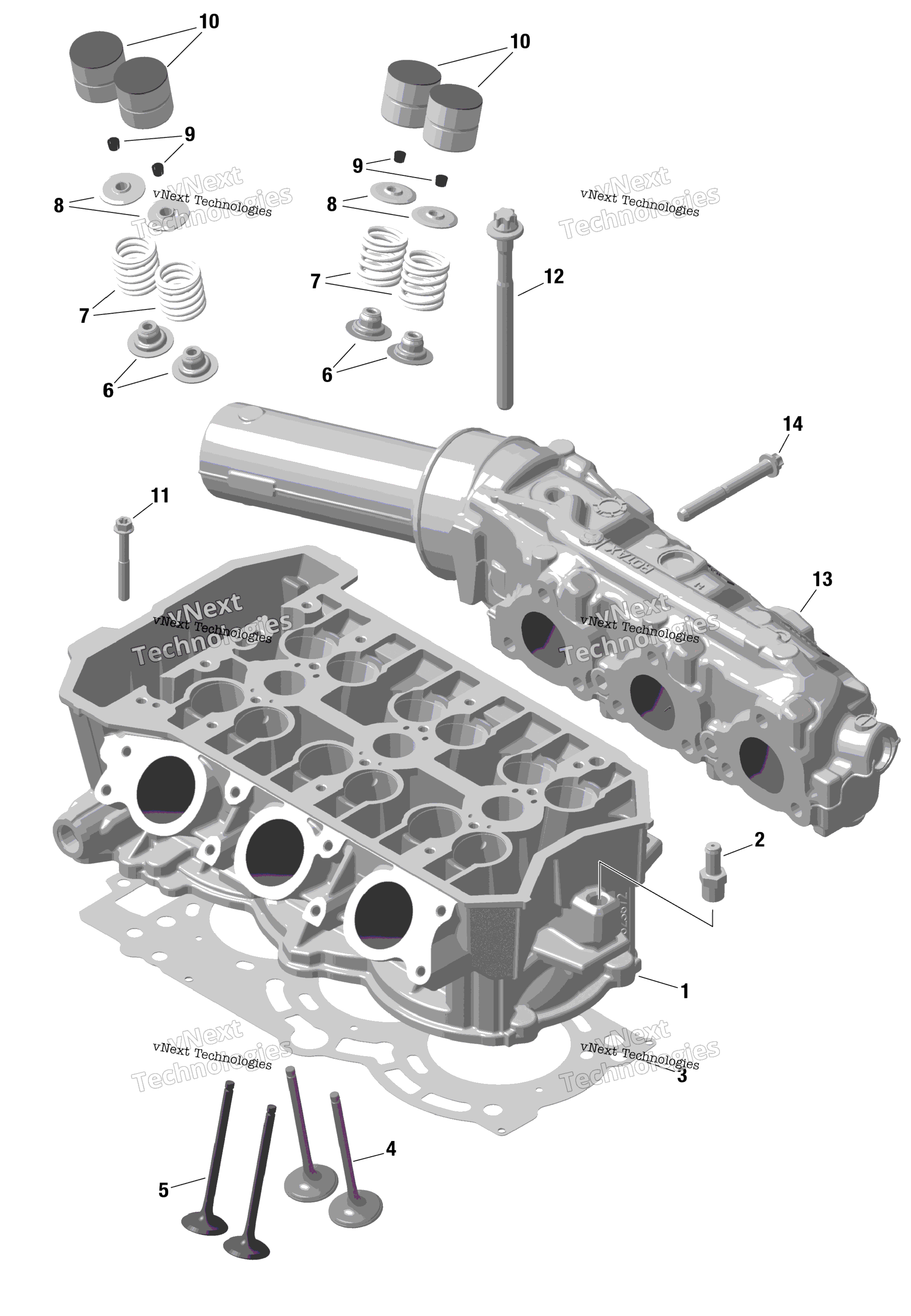 Rotax цилиндр головка