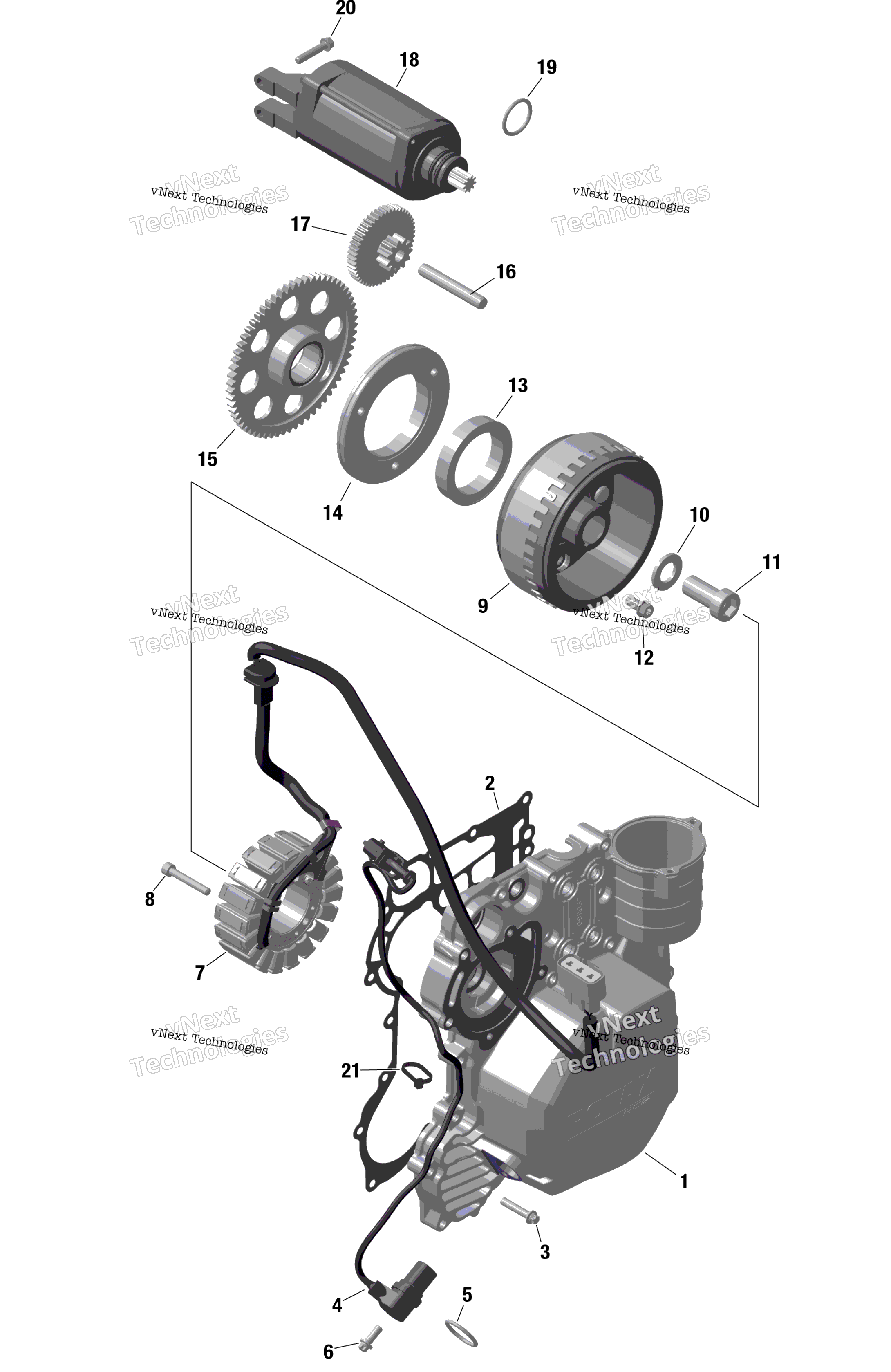 Rotax Magneto и Electric Starter