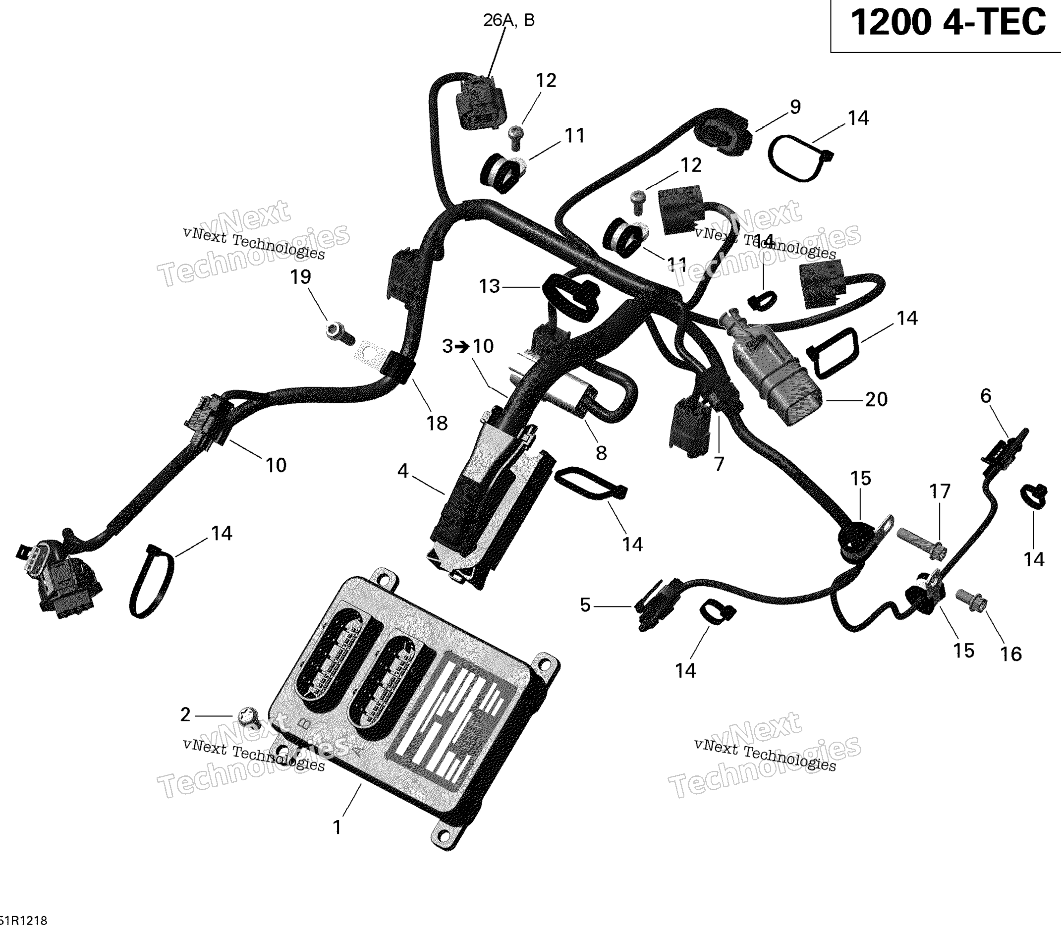 Двигатель Harness And Electronic Module