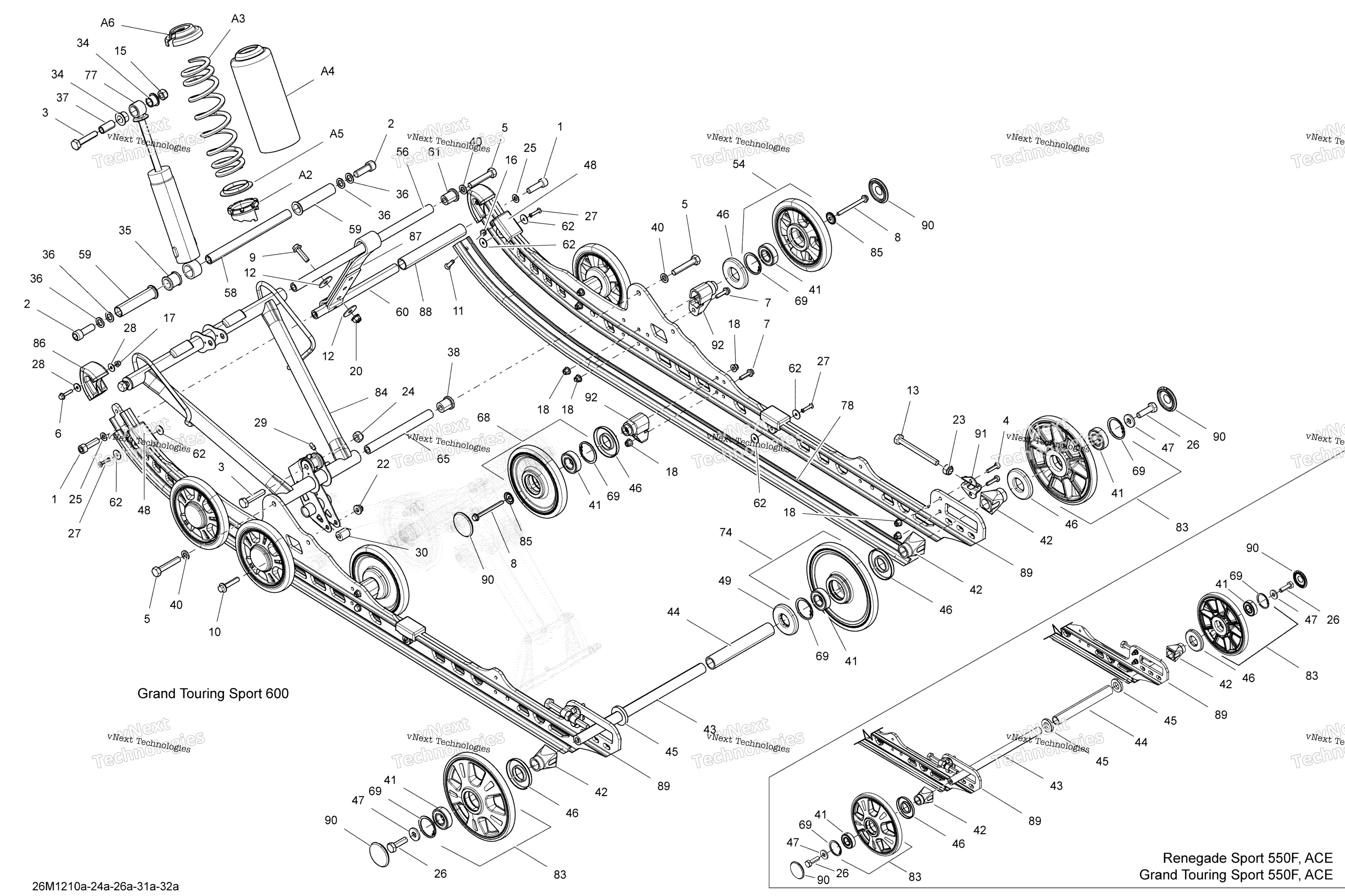 Задняя часть Suspension Base And Front Arm