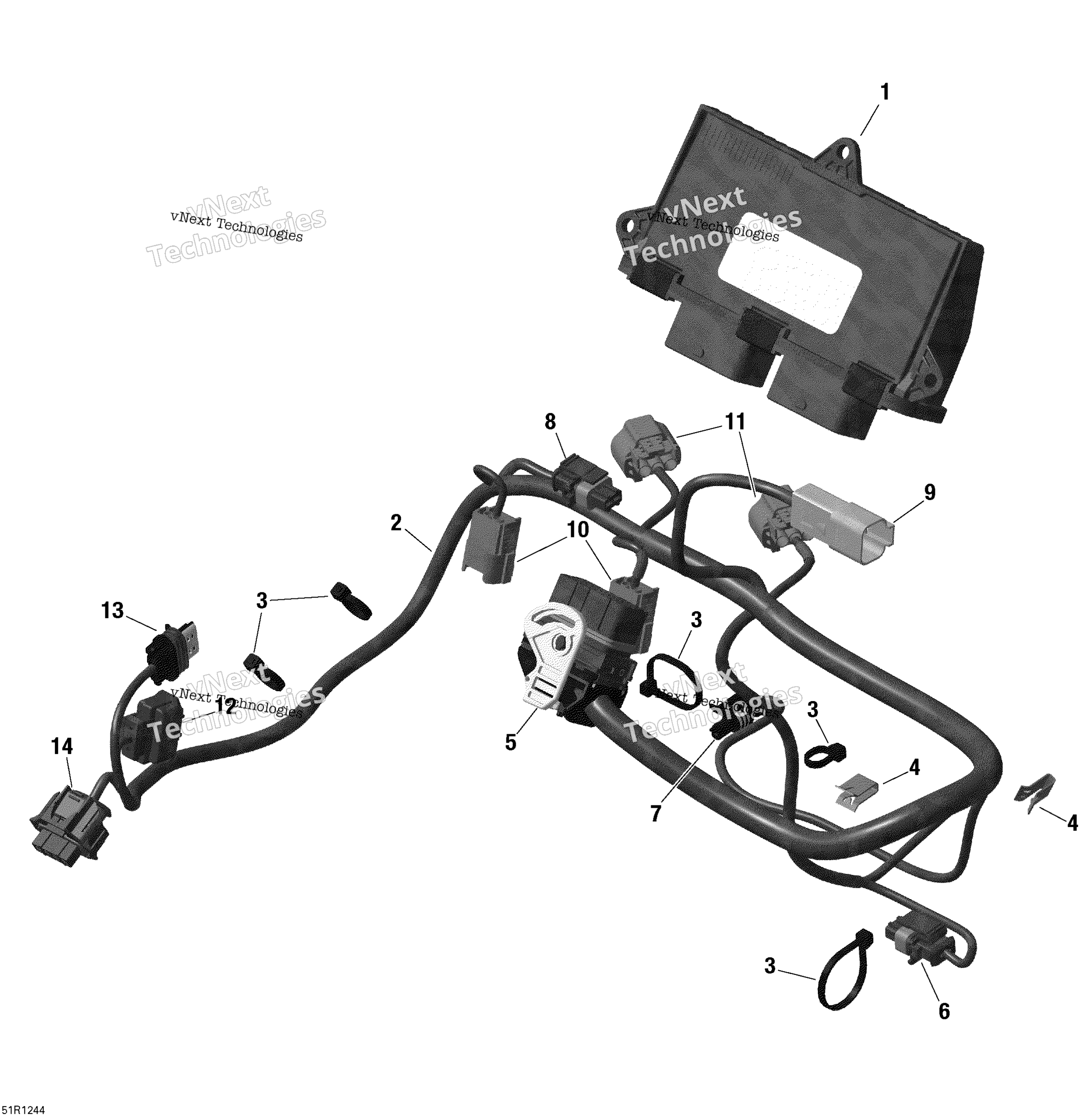 Двигатель Harness And Electronic Module
