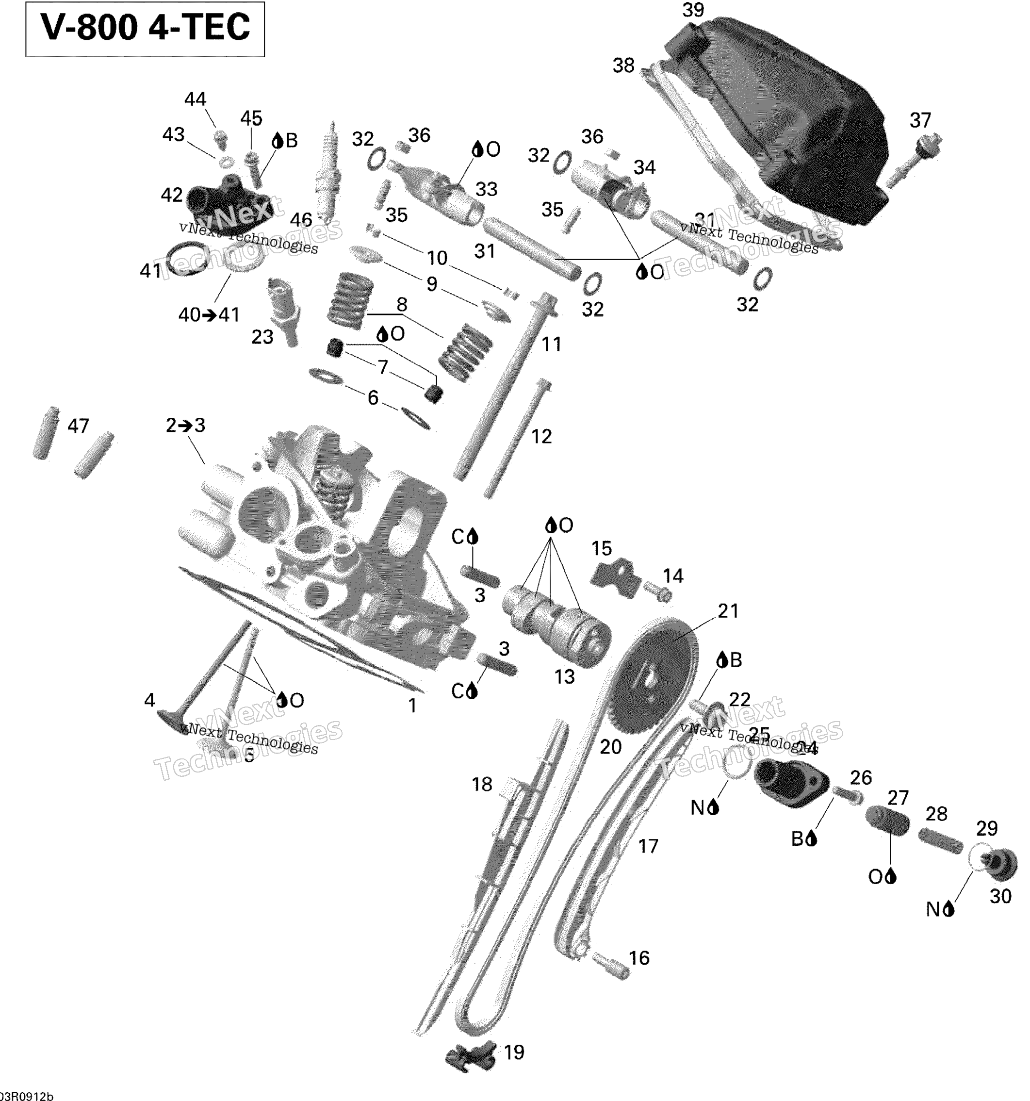 Цилиндр Head, Rear