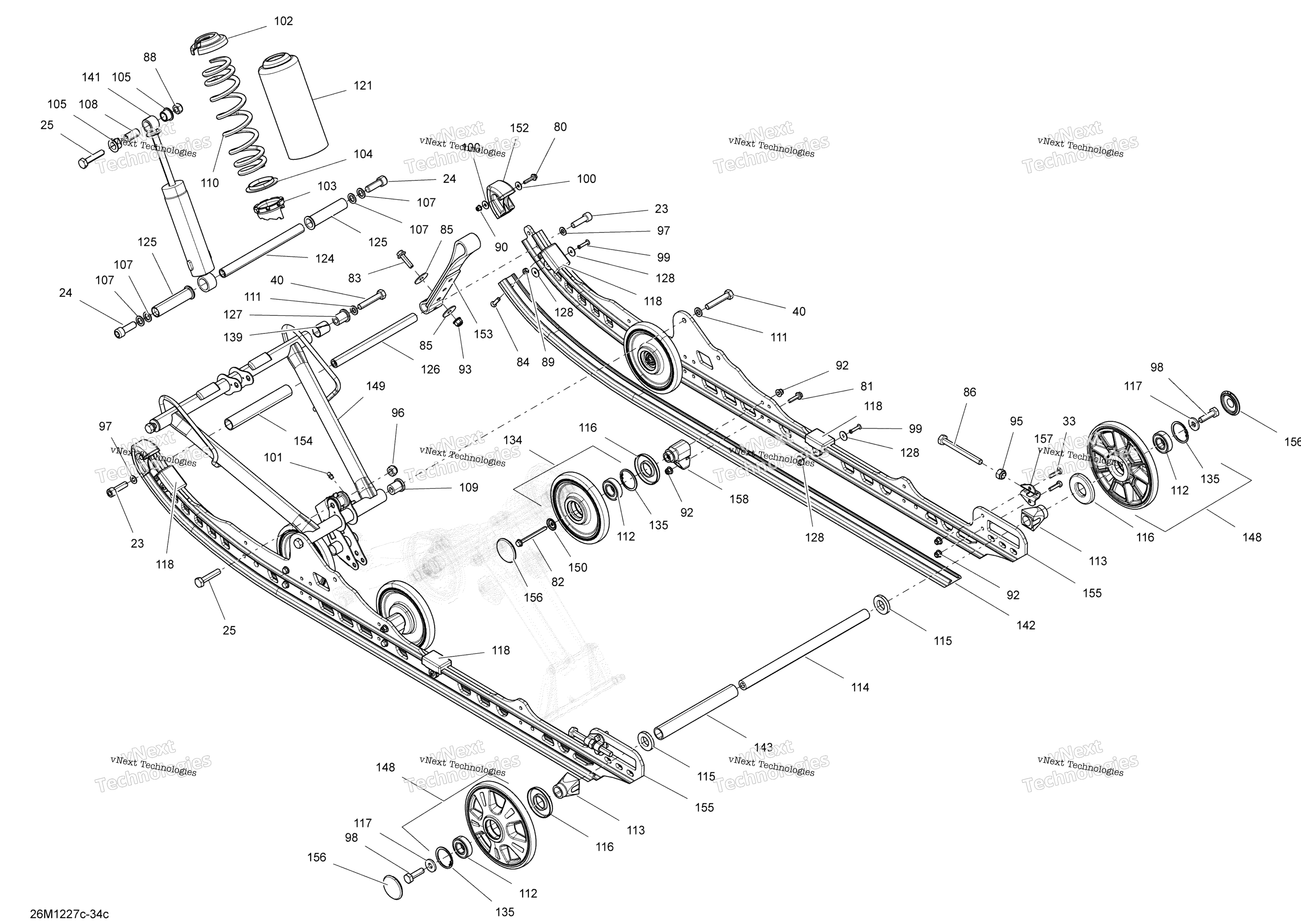 Задняя подвеска Base, Front Arm
