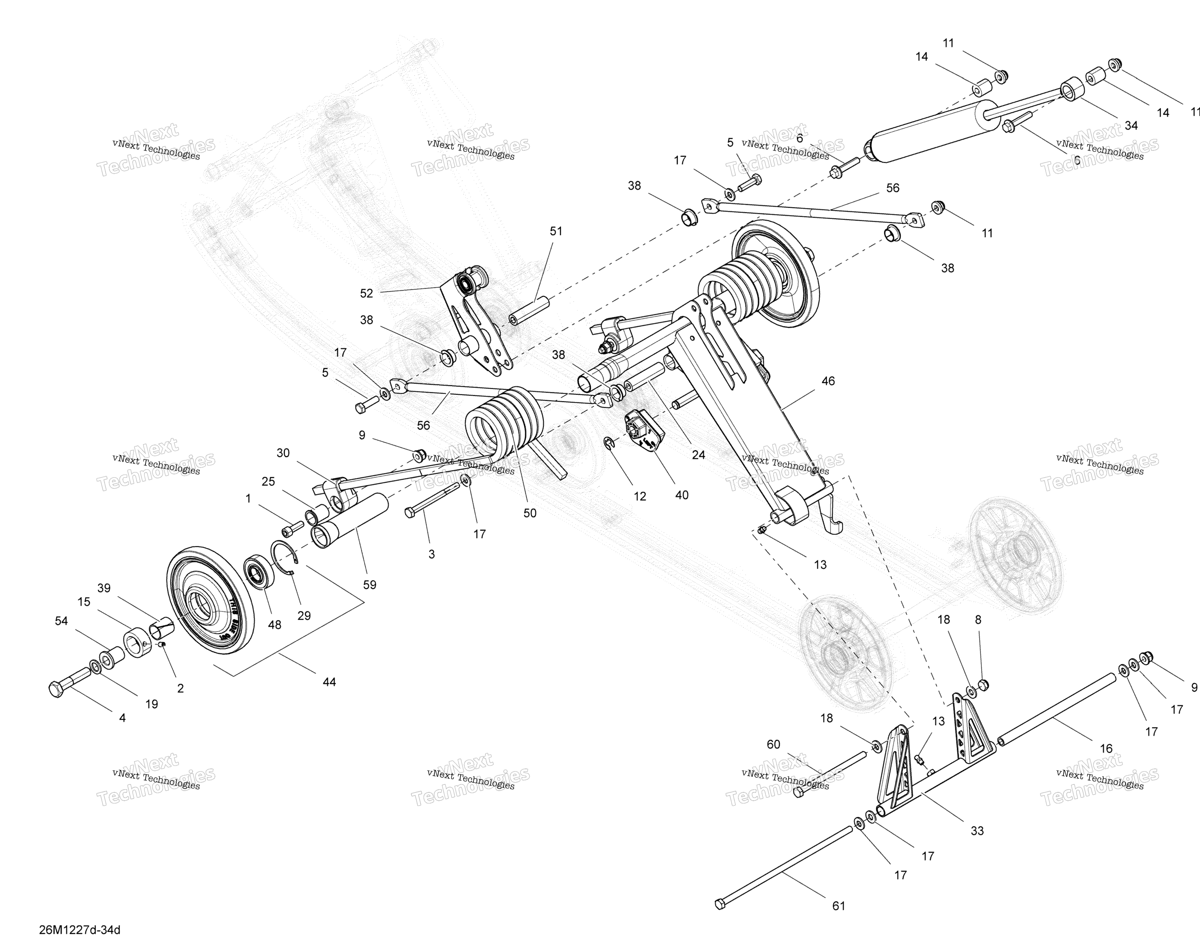Задняя подвеска Rear Arm(Std,Sport)