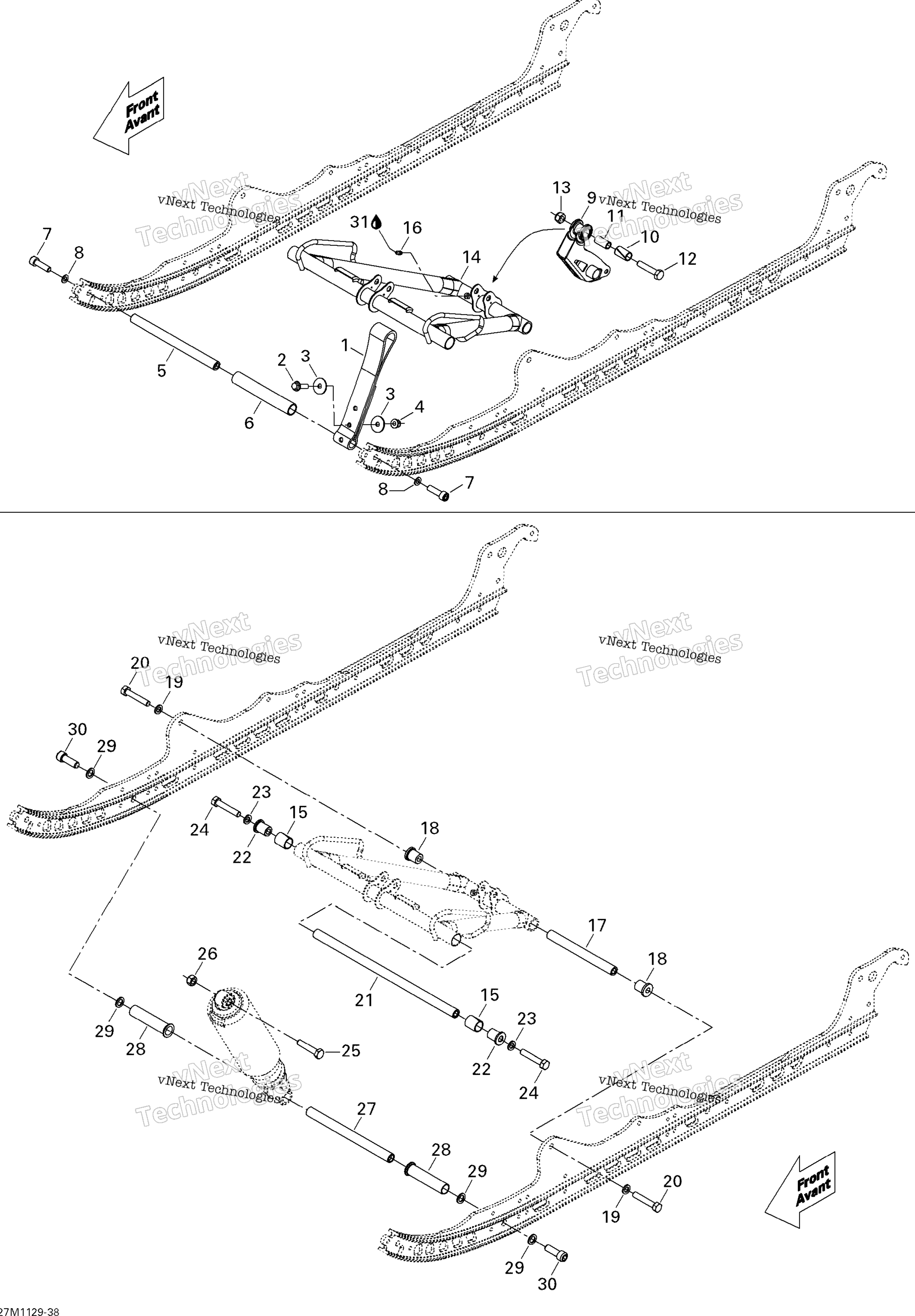 Передняя часть ARM