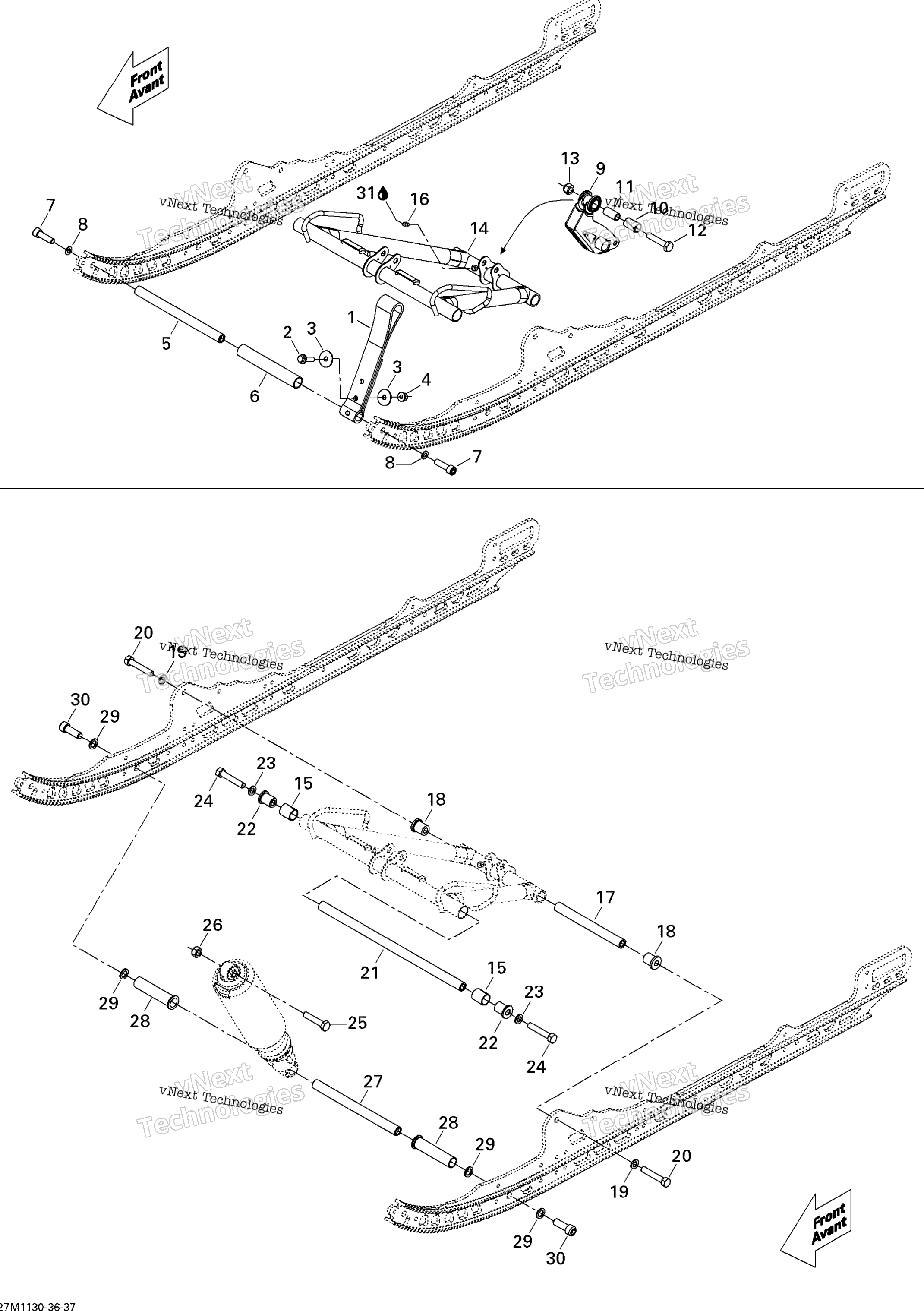 Передняя часть ARM