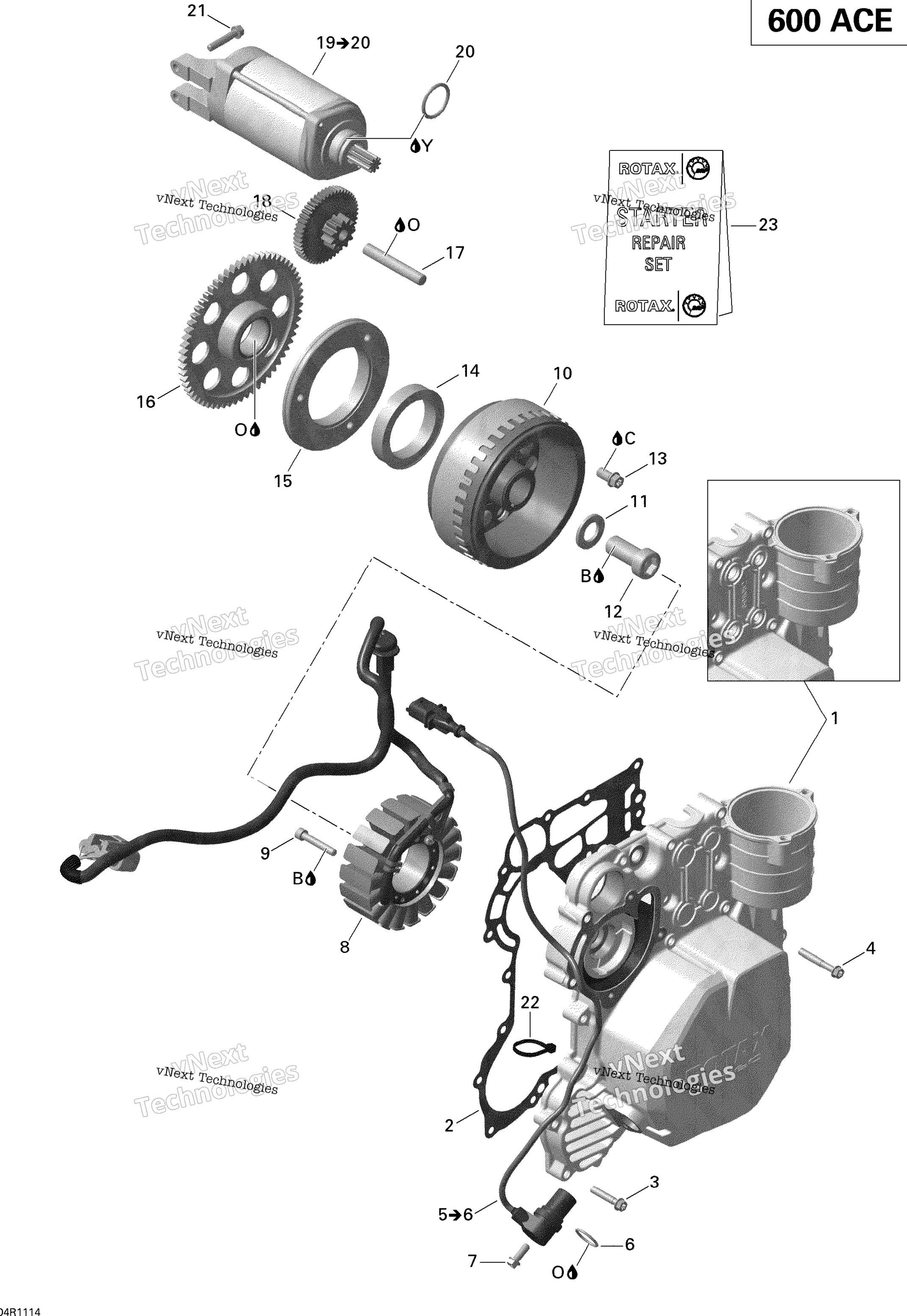 Магнето And Electric Starter Mxz Sport
