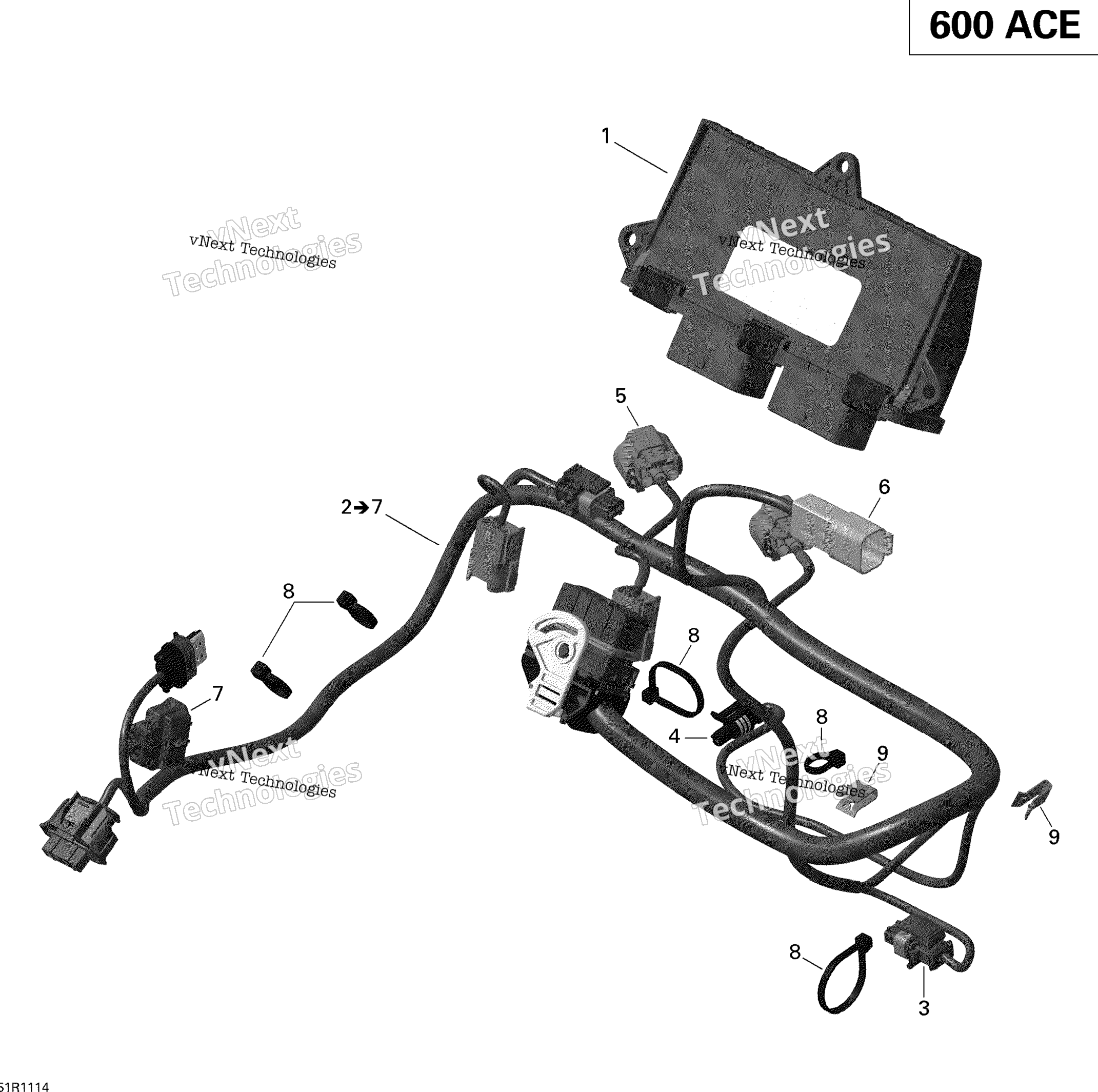 Двигатель Harness And Electronic Module