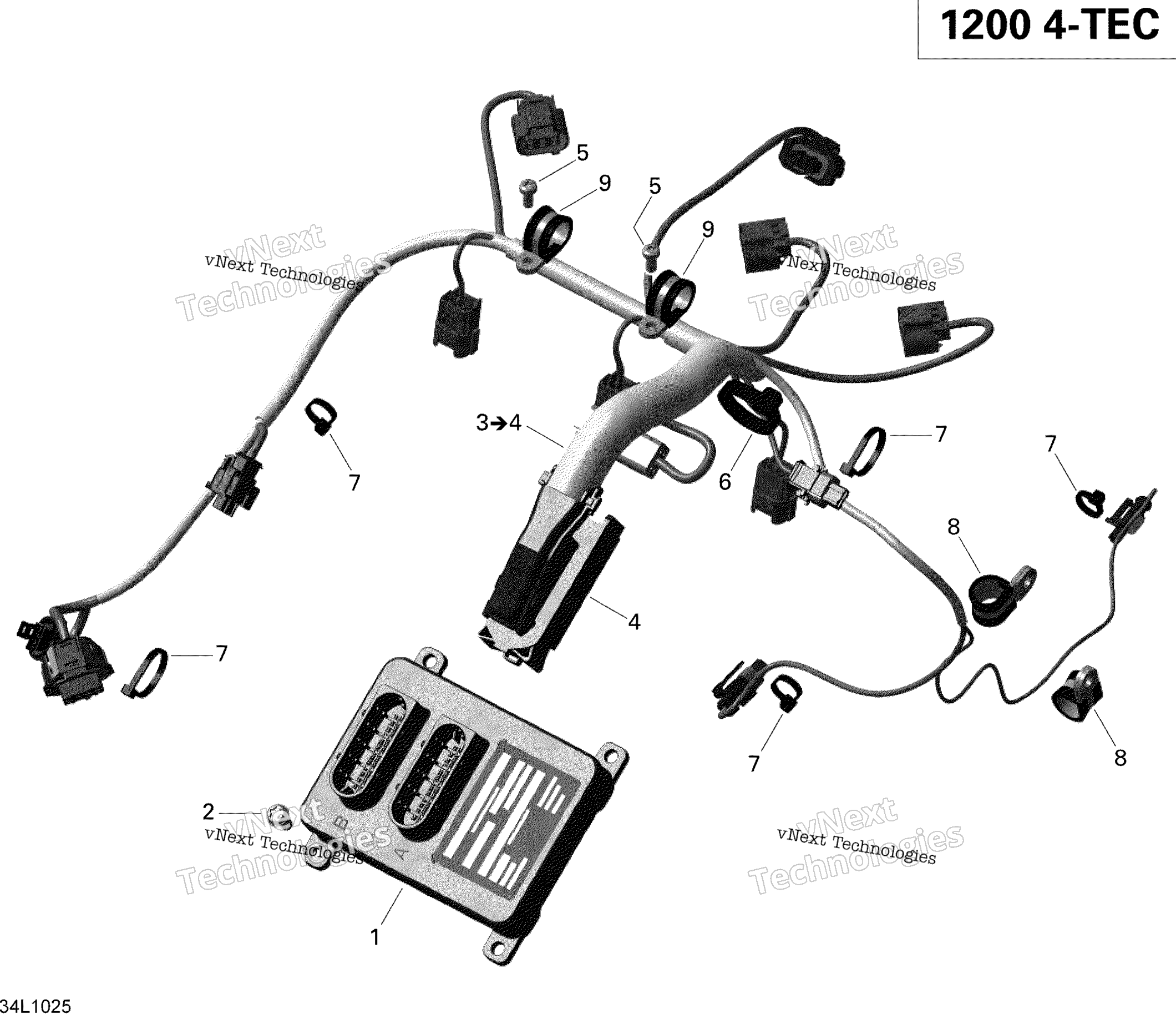 Двигатель Harness And Electronic Module