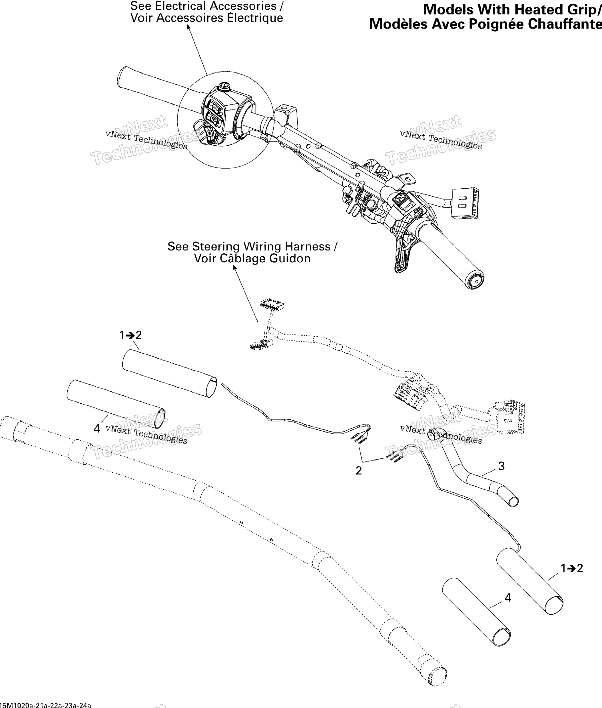 Рулевое управление Wiring Harness Heated Grip