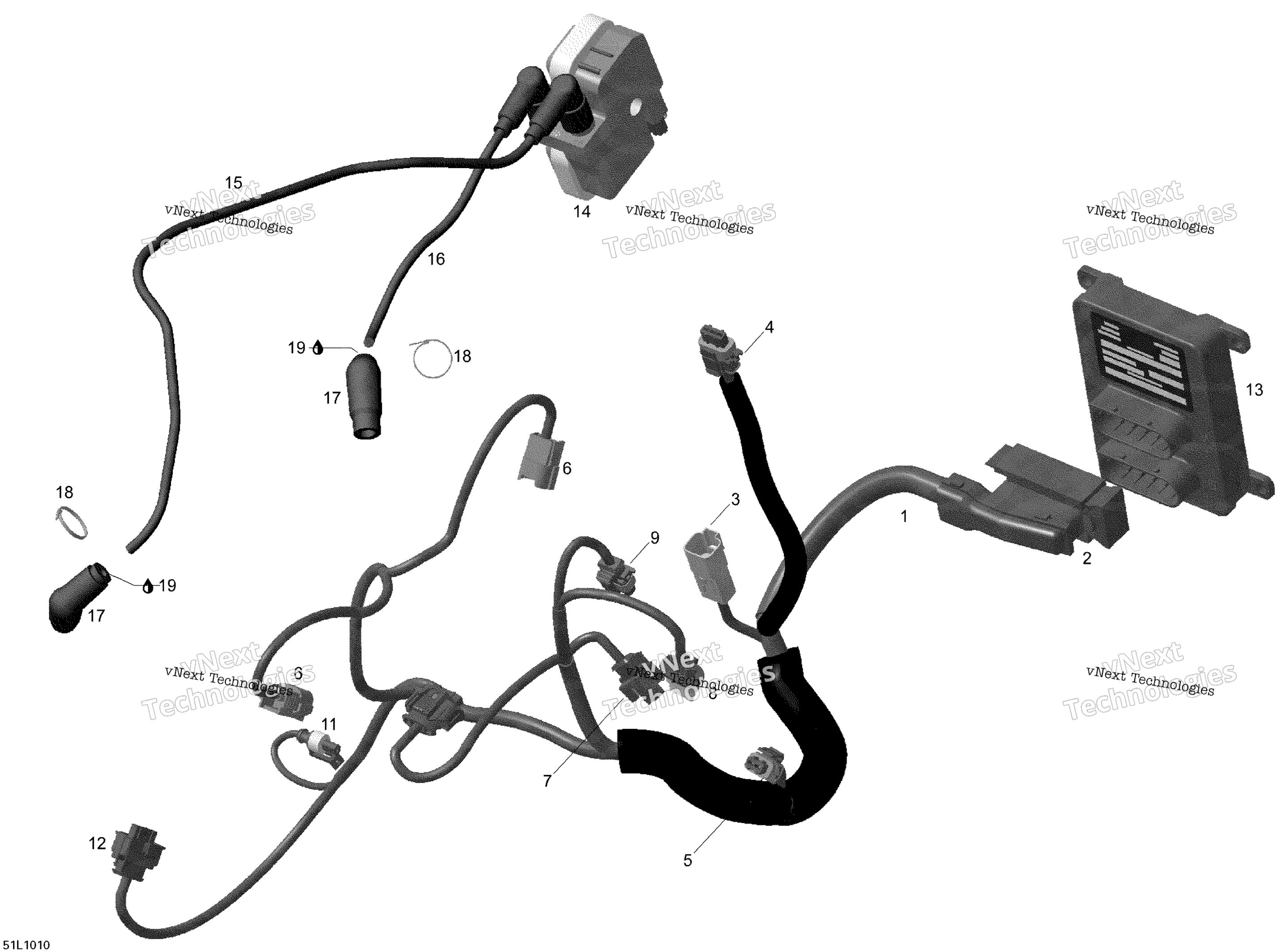 Двигатель Harness And Electronic Module