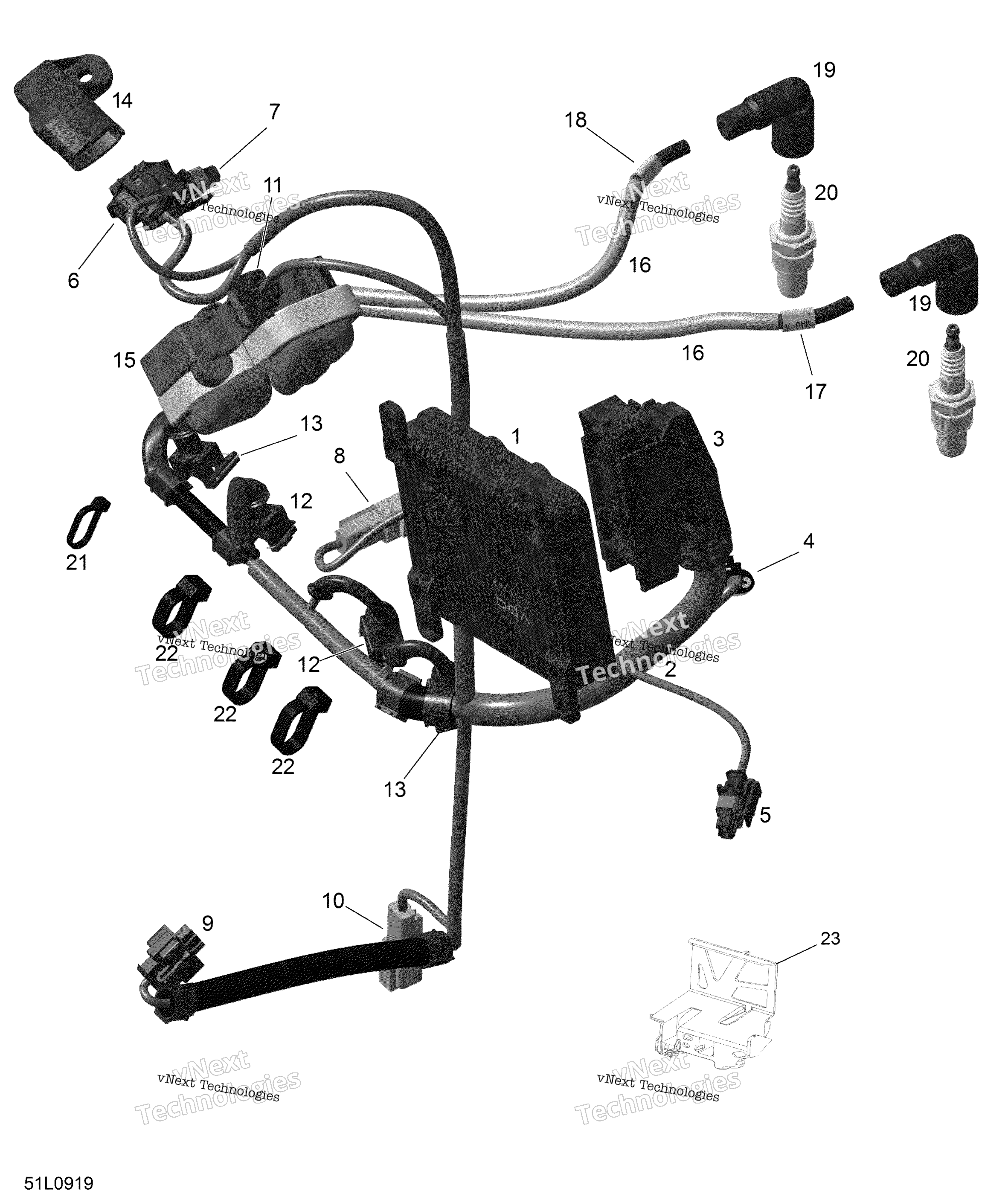 Двигатель Harness And Electronic Module