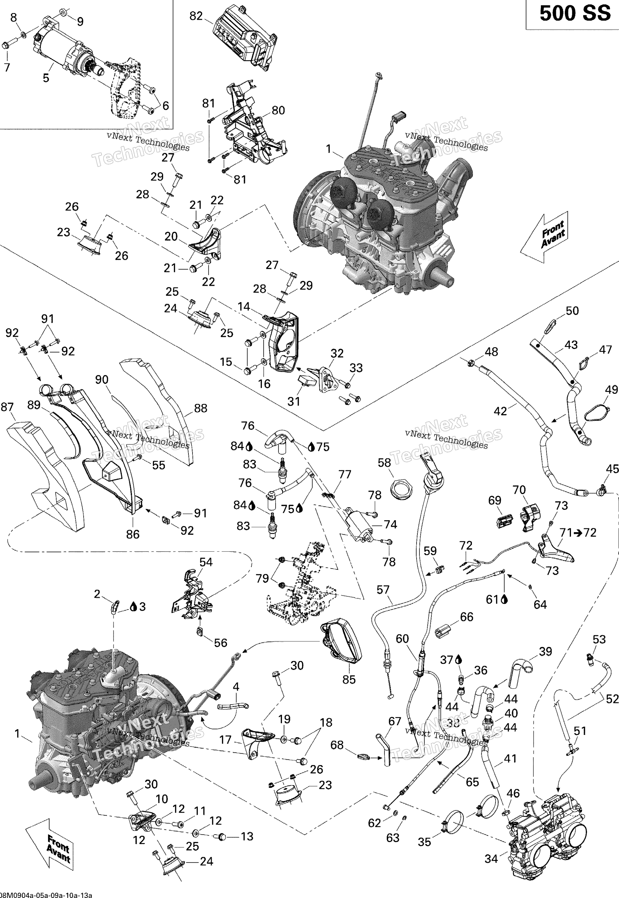 Двигатель And Engine Support 500Ss