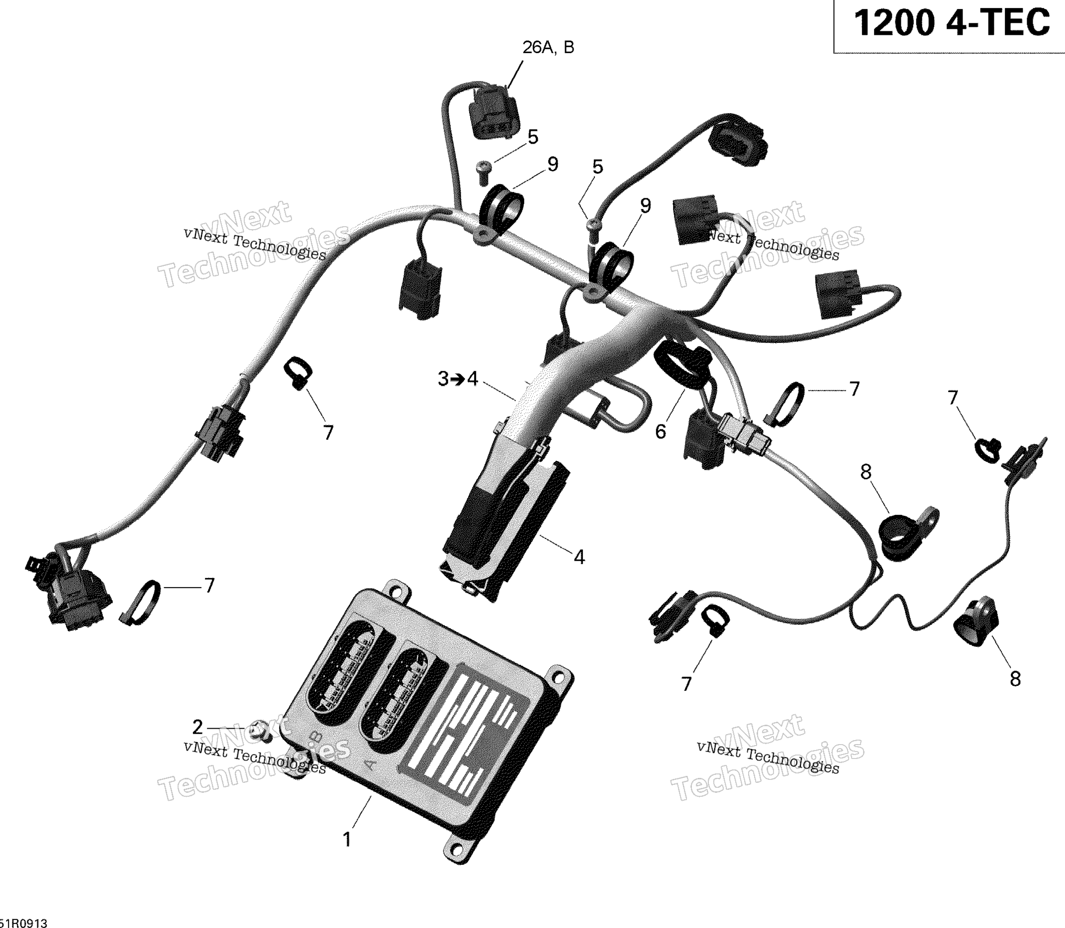 Двигатель Harness And Electronic Module