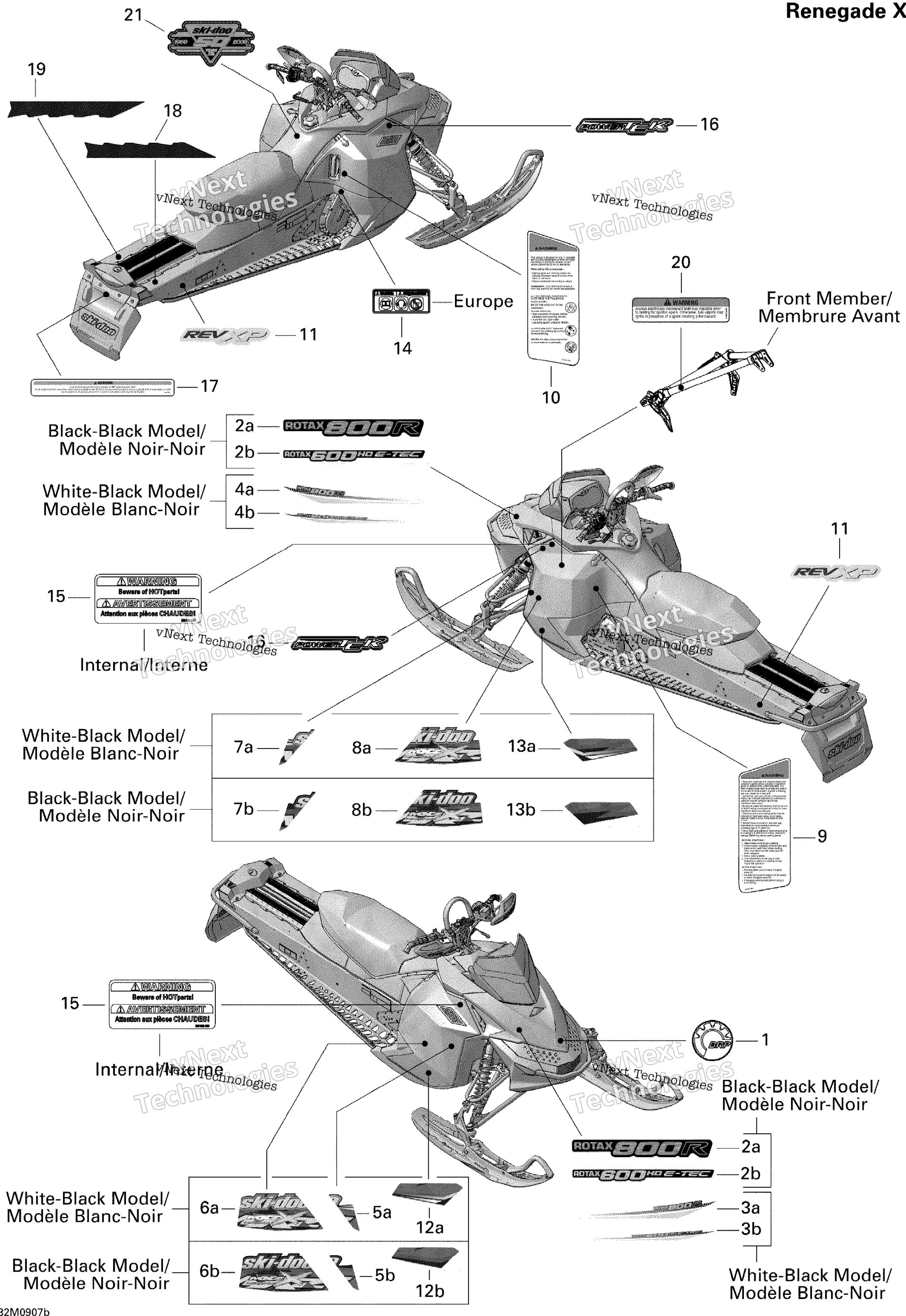 Наклейки Renegade X 800R
