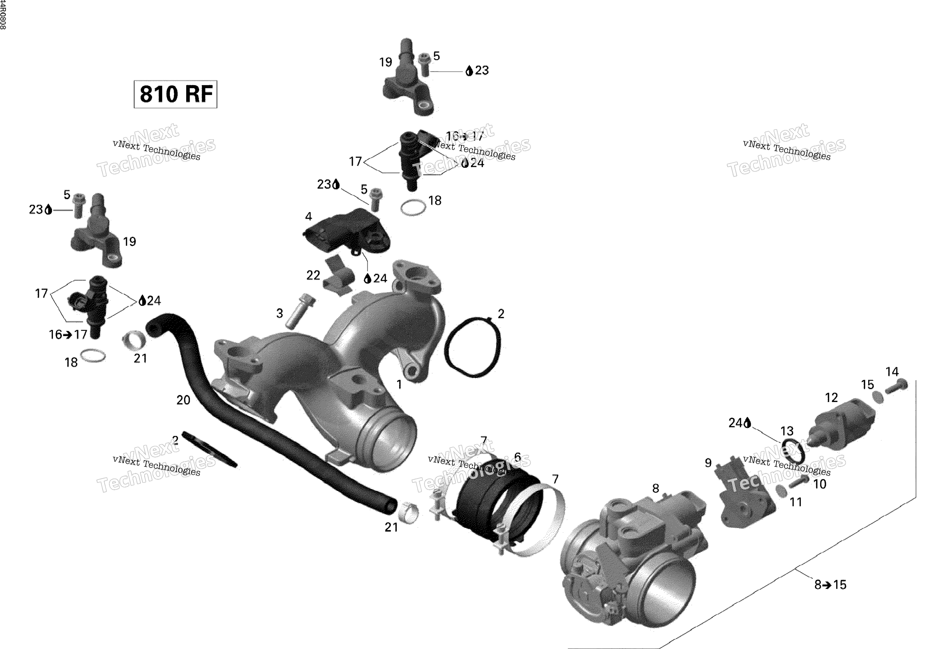 Впускная система Manifold And Throttle Body