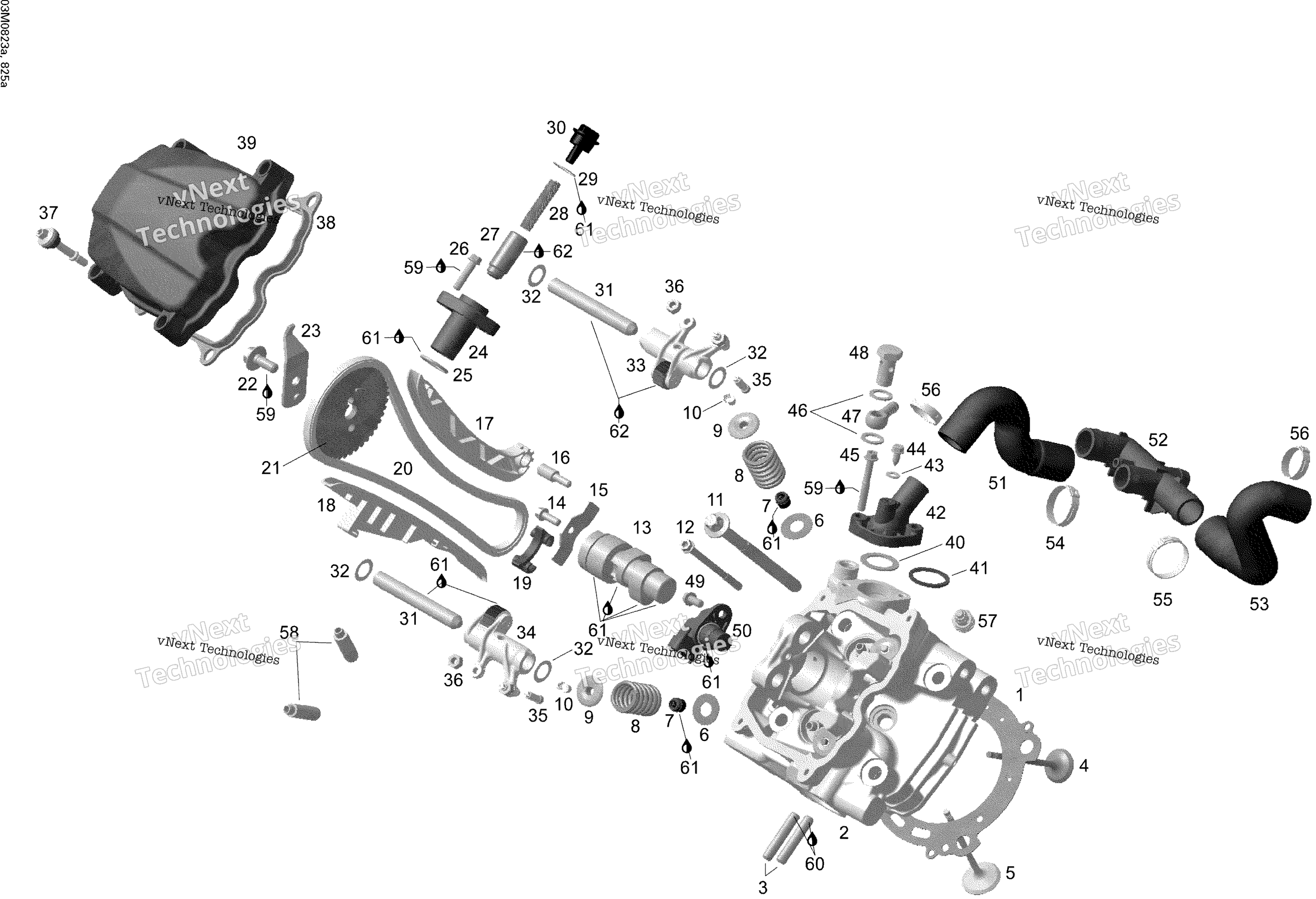Цилиндр And Cylinder Head, Front Side