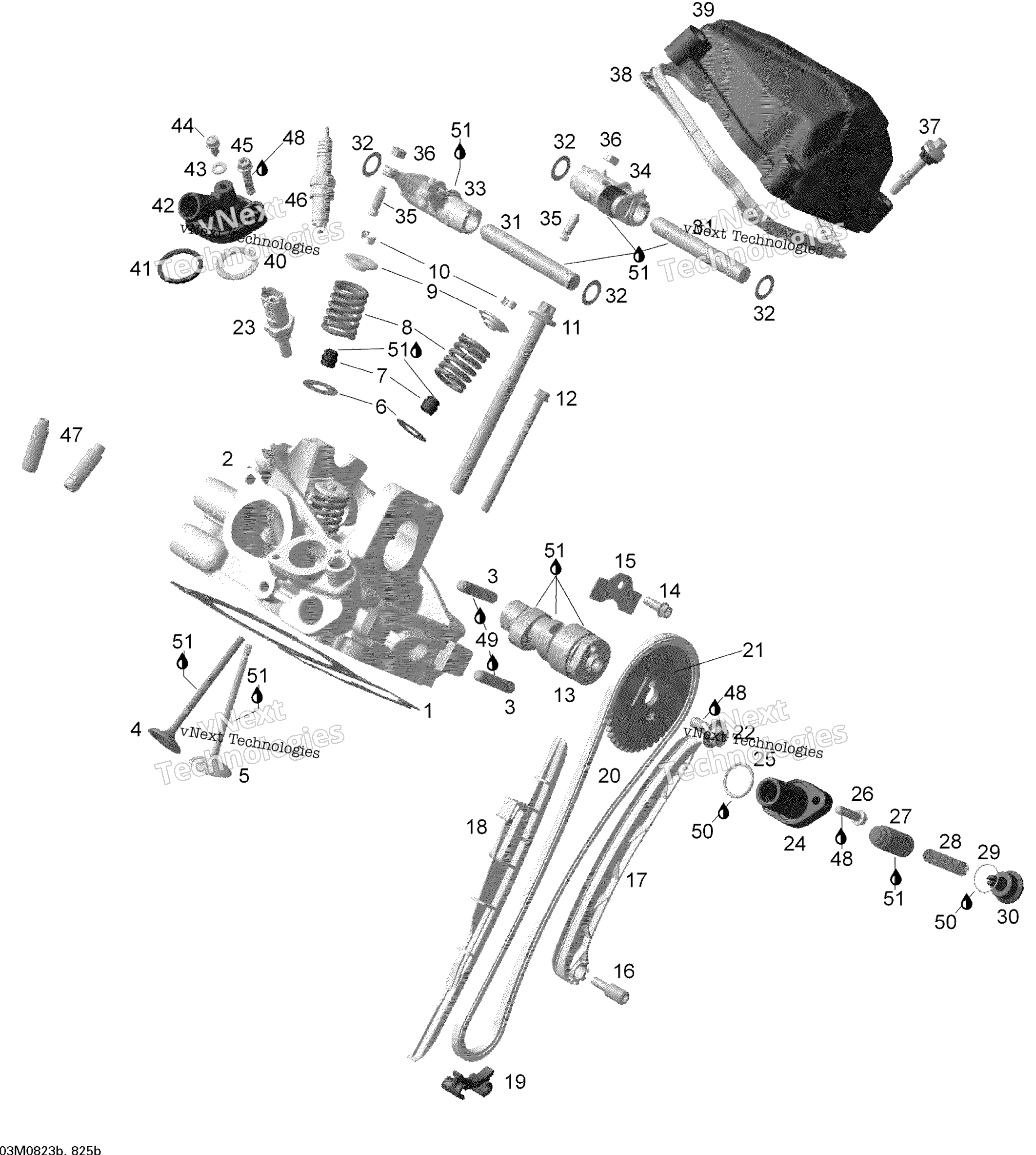 Цилиндр And Cylinder Head, Rear Side