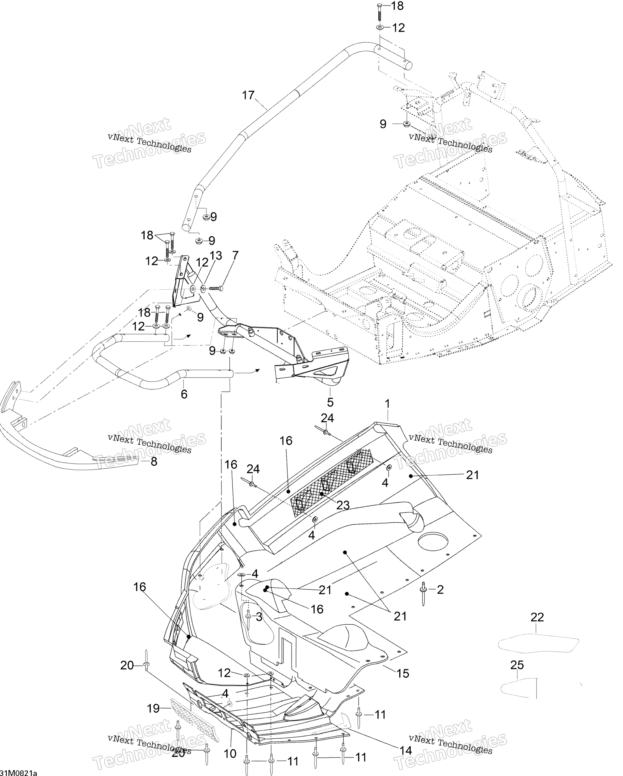 Нижняя часть Pan 550F