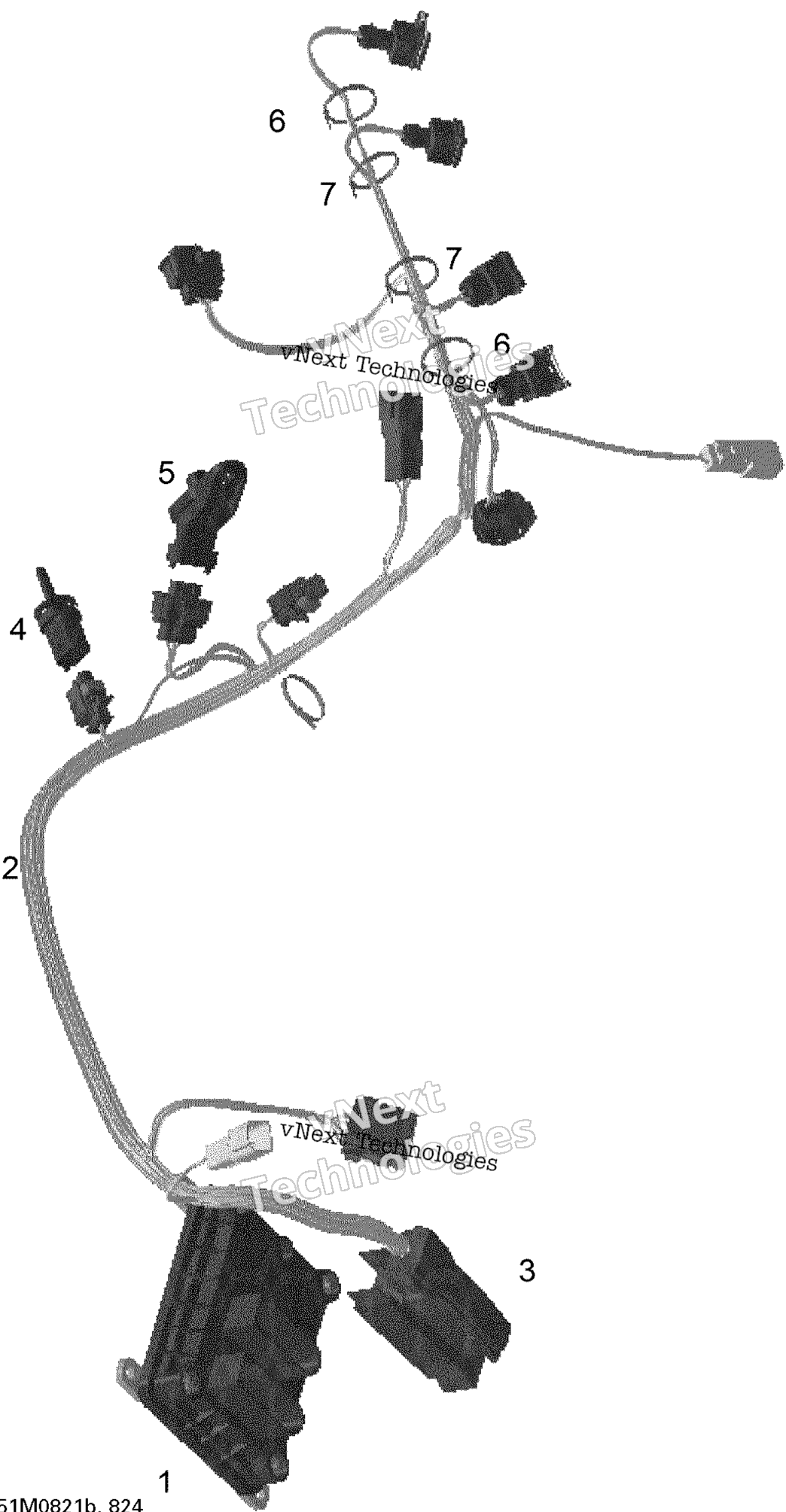 Двигатель Harness And Electronic Module 600Ho Sdi