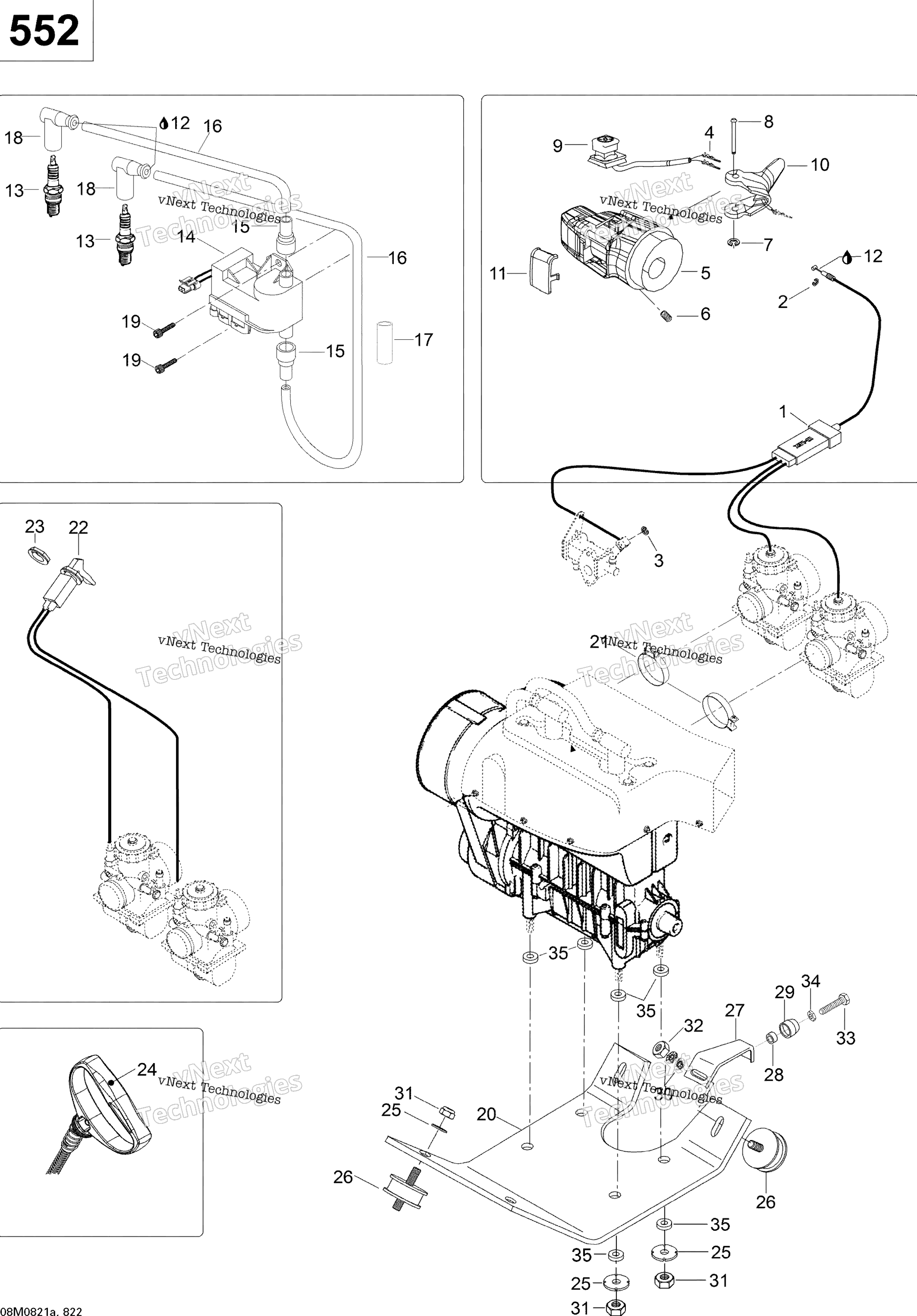Двигатель And Engine Support 550F
