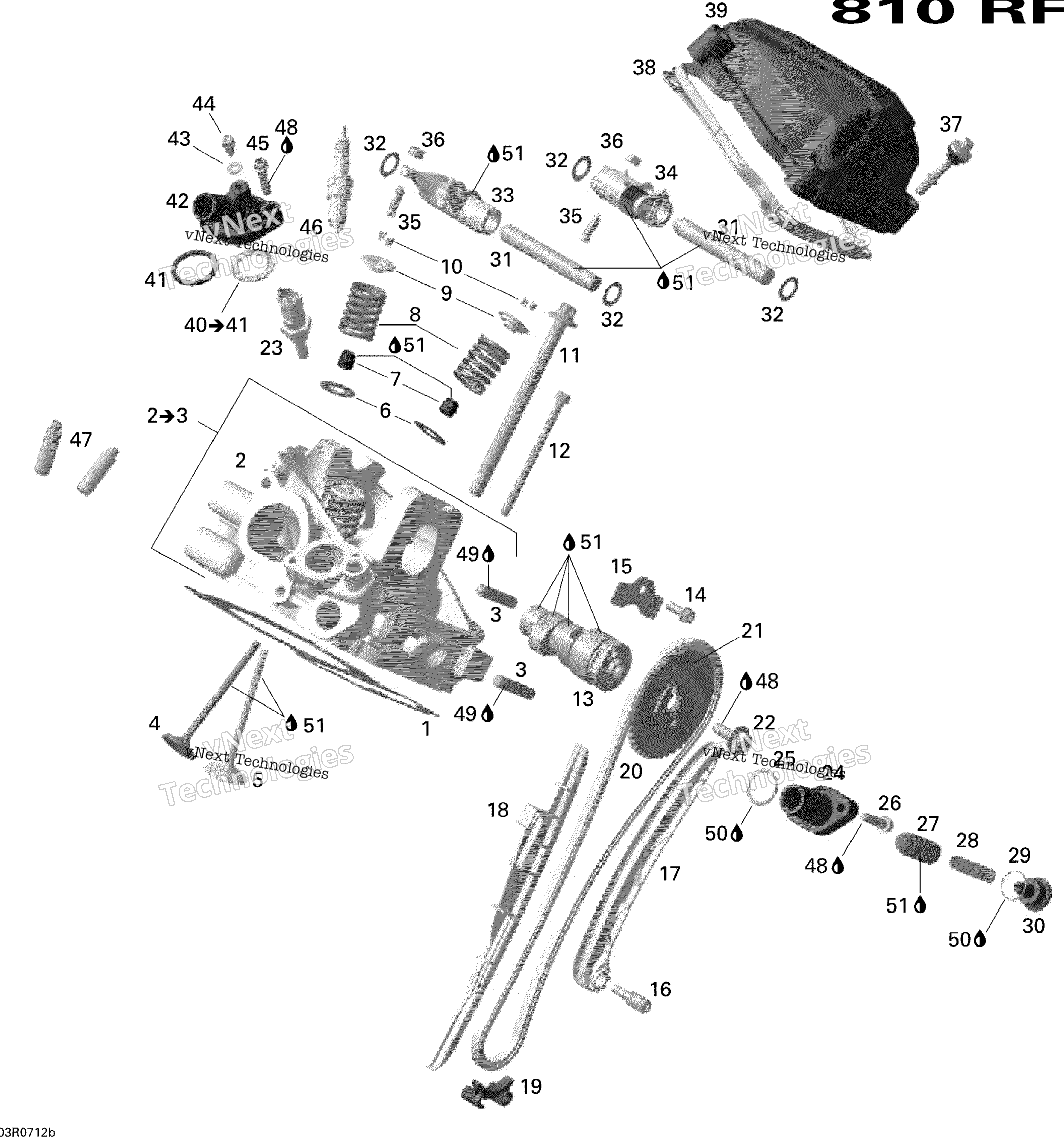 Цилиндр Head, Rear