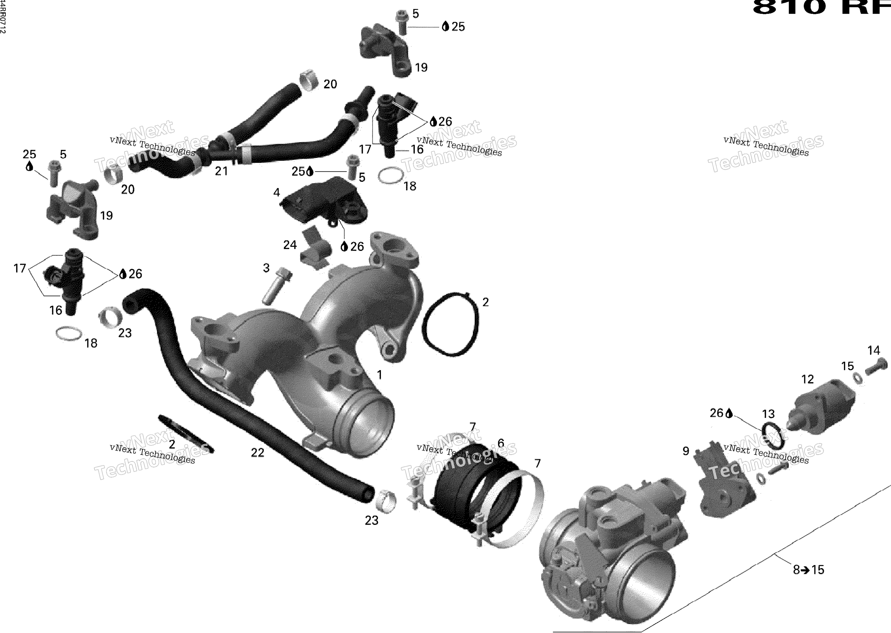 Впускная система Manifold And Throttle Body