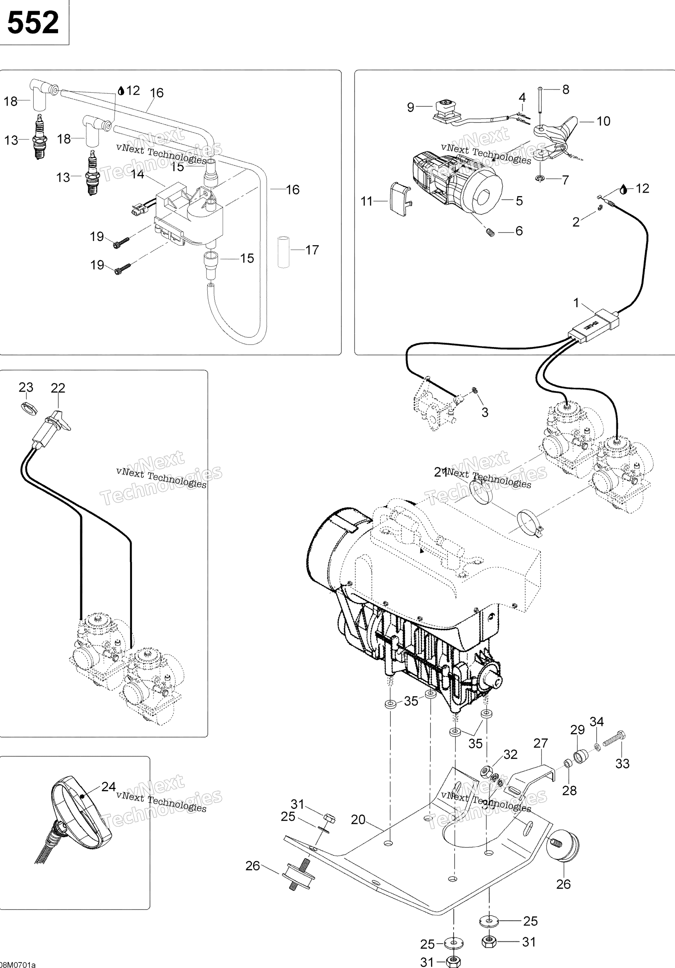 Двигатель And Engine Support 550F Suv