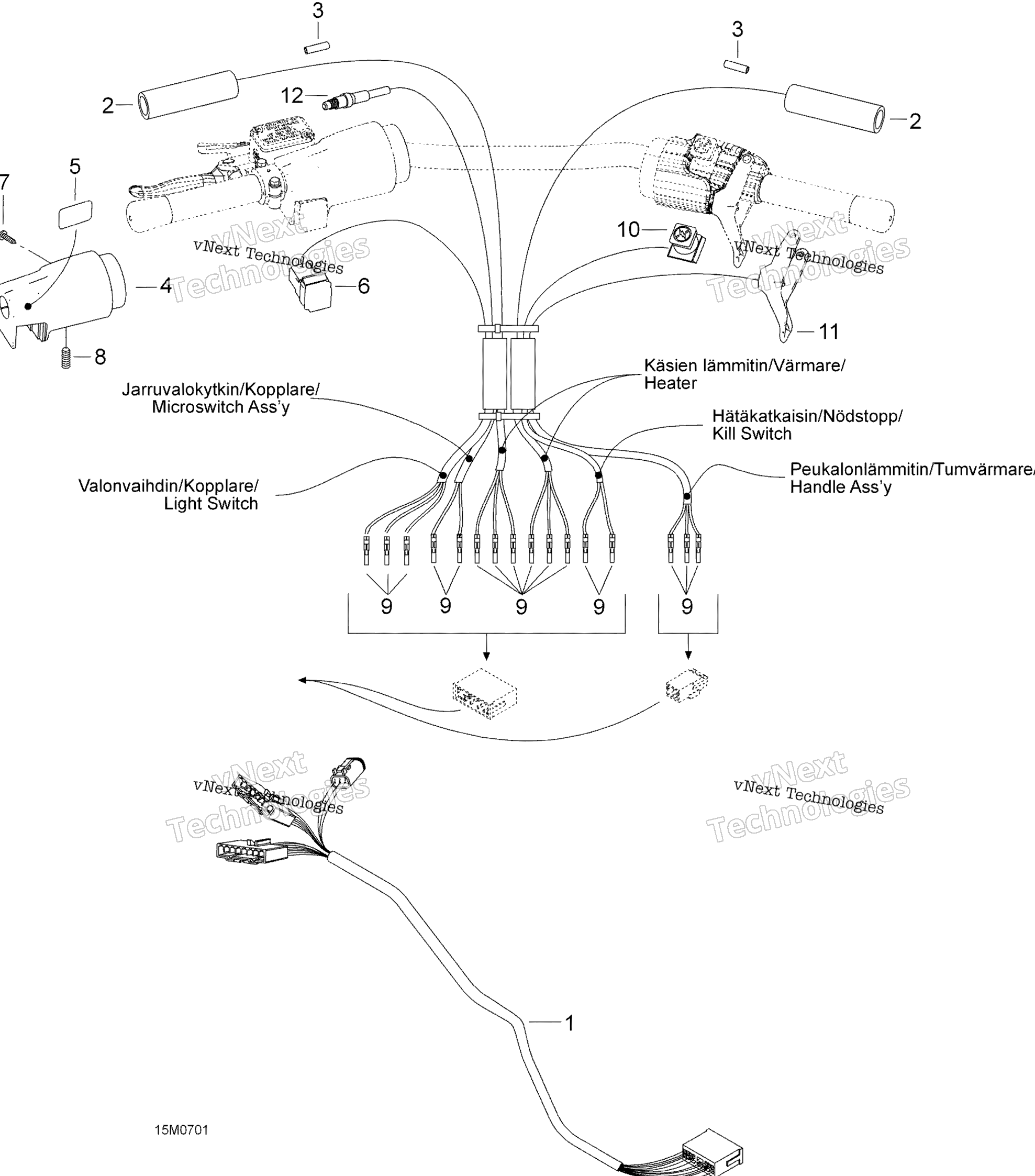 Рулевое управление Wiring Harness 550F Suv
