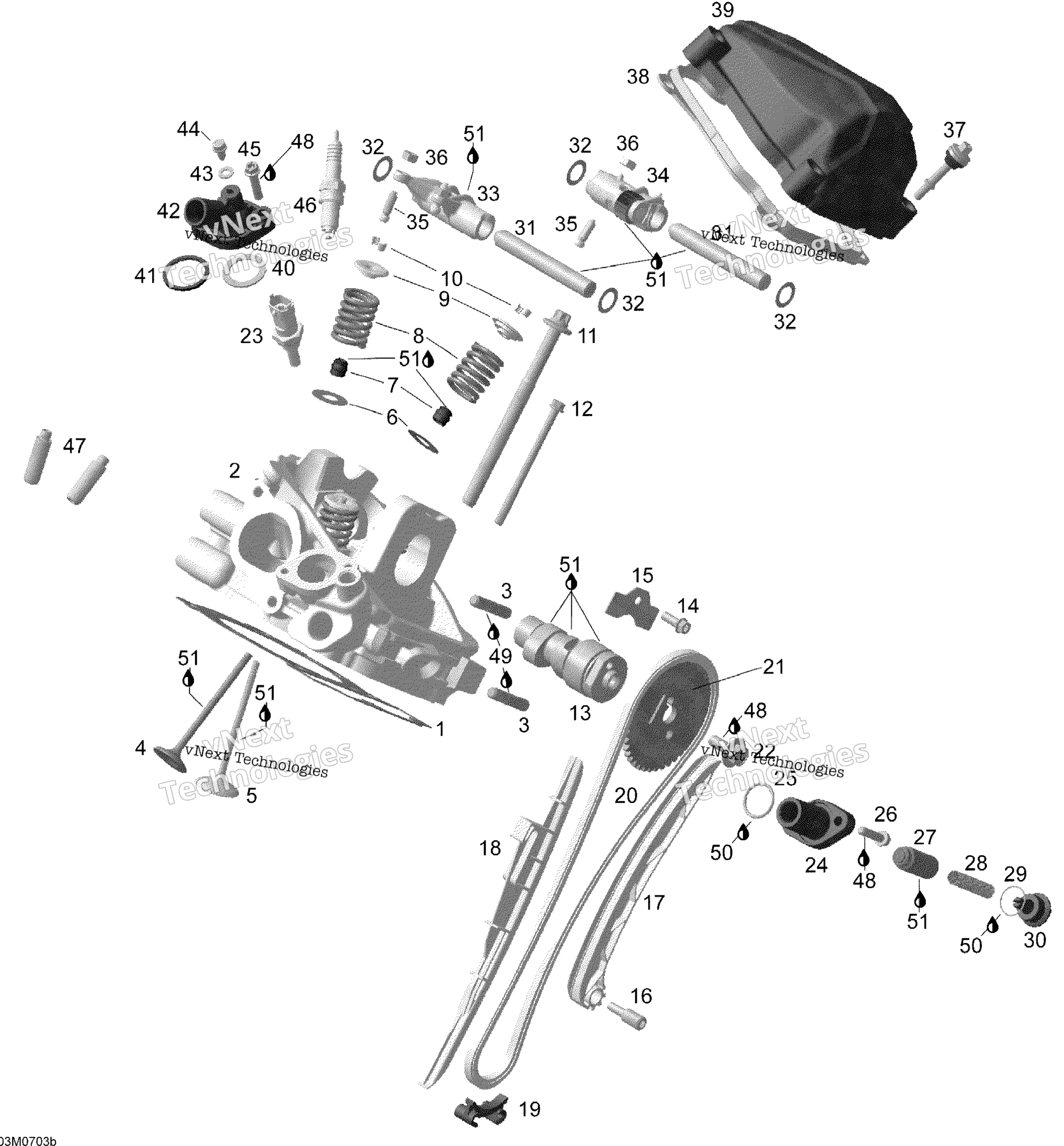 Цилиндр And Cylinder Head, Rear Side