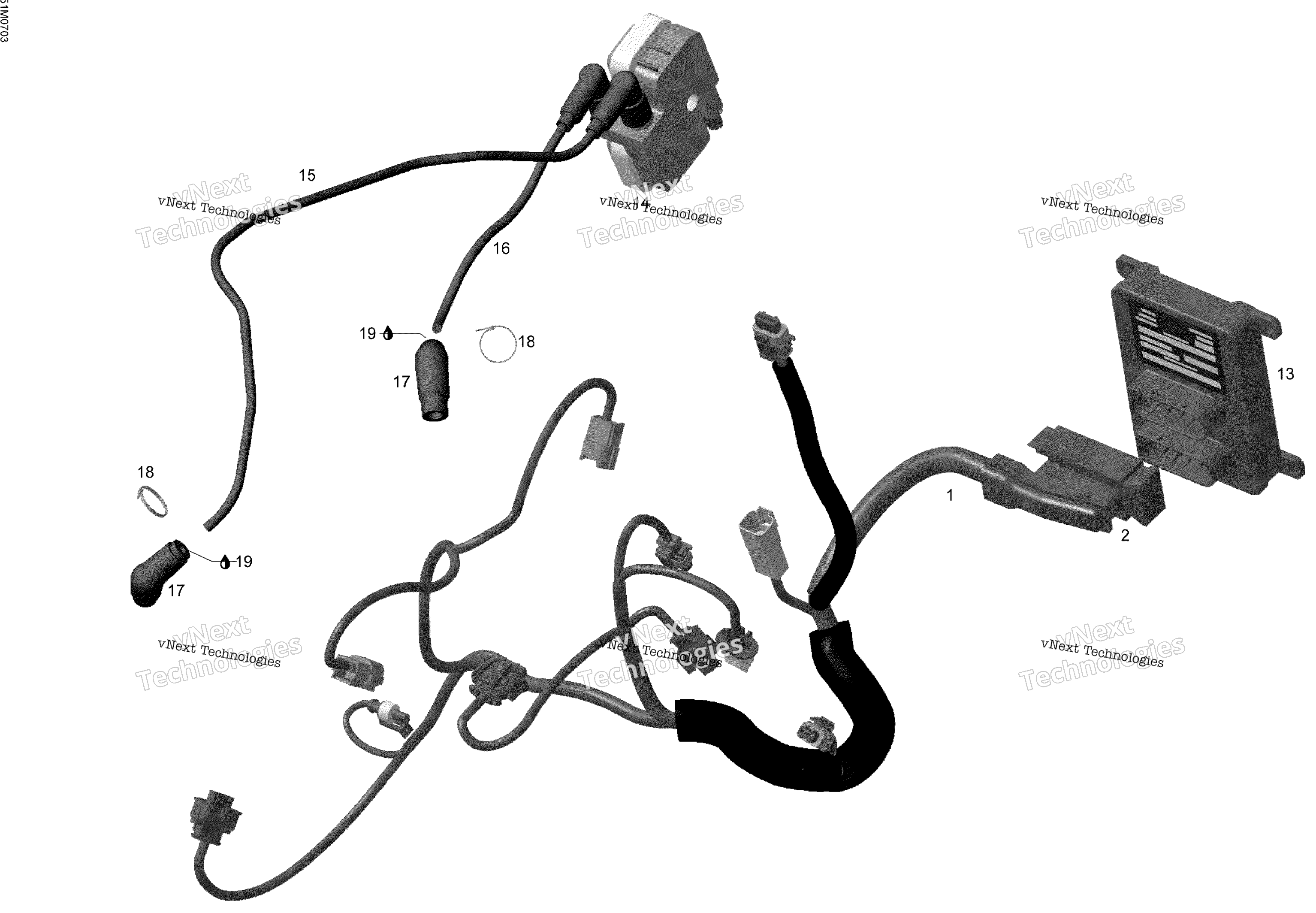 Двигатель Harness And Electronic Module