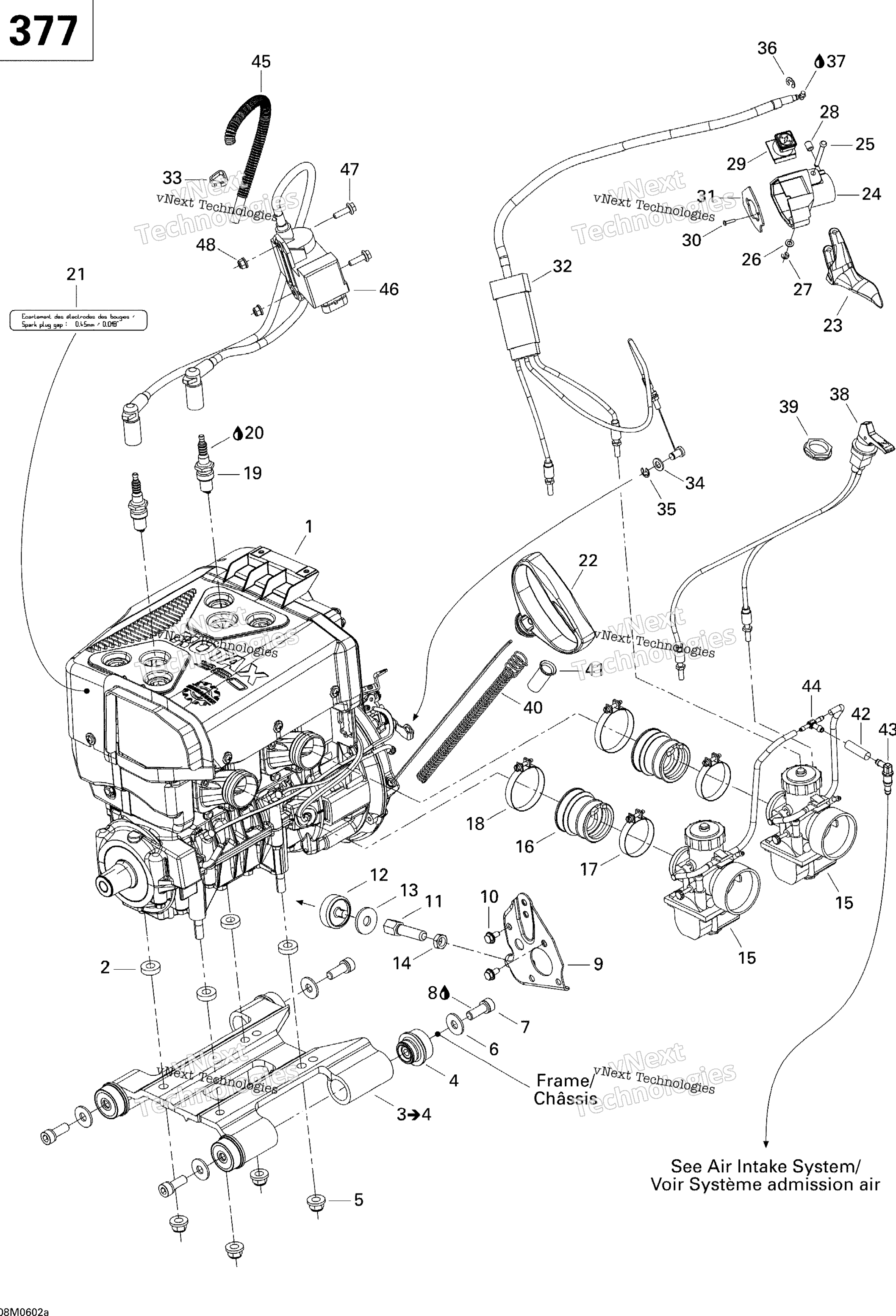Двигатель And Engine Support Gsx 380F