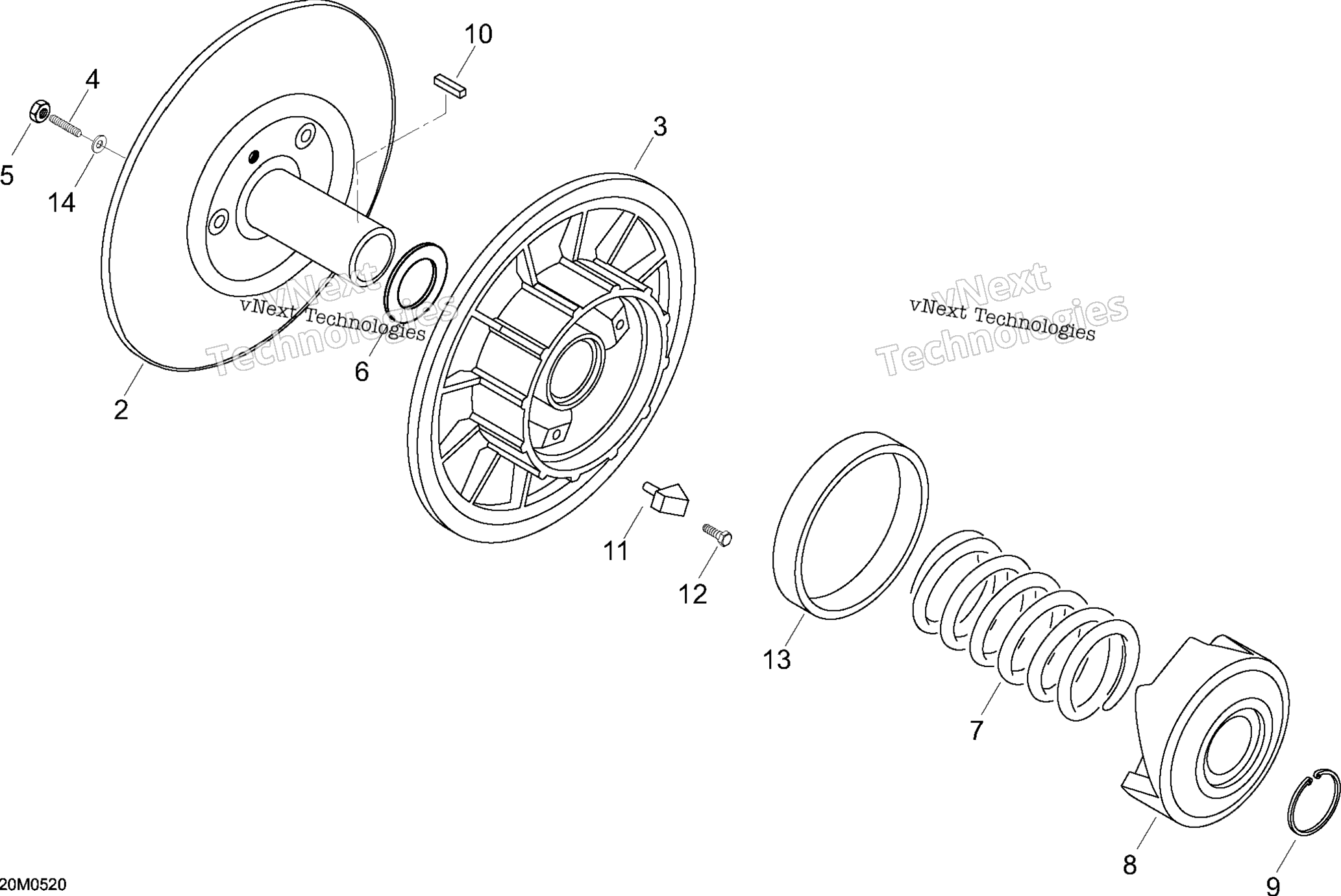 Ведомый Pulley