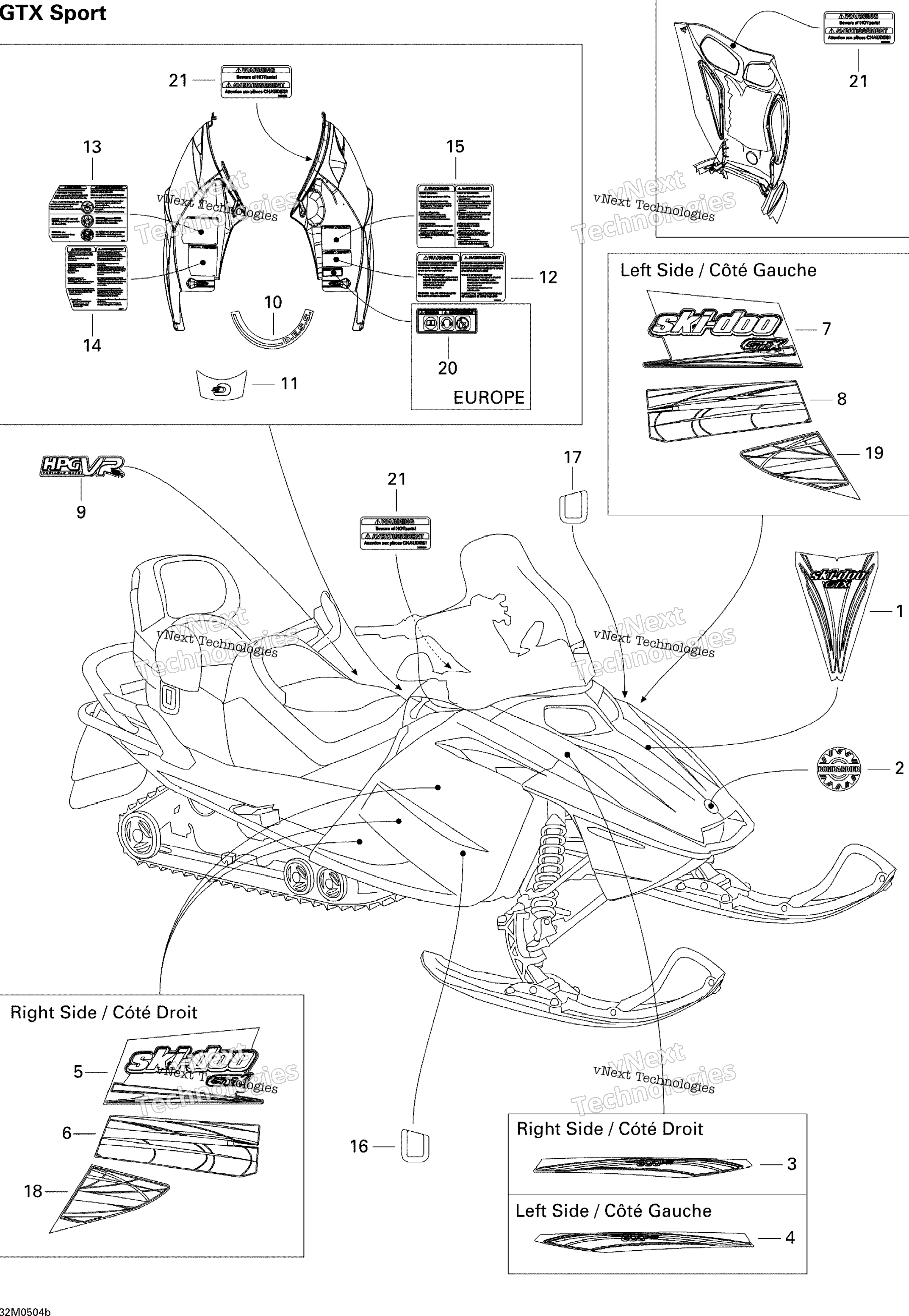 Наклейки Sport 600Ho
