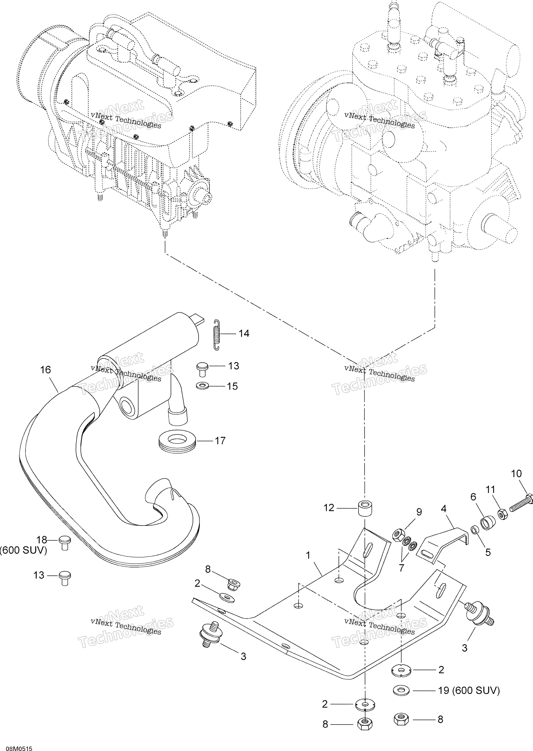 Двигатель And Engine Support, 600Suv