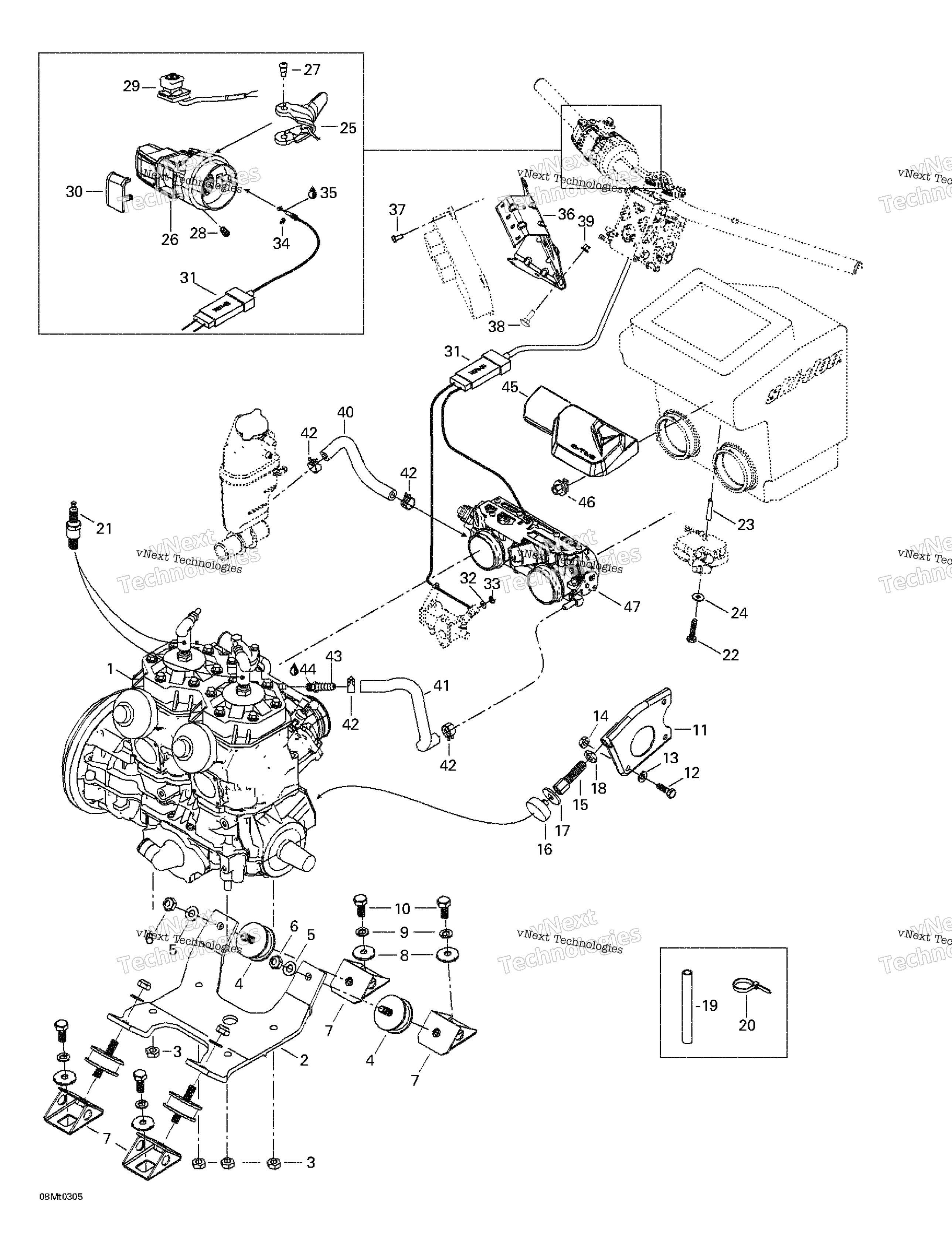 Двигатель Support, Dpm, Throttle Handle