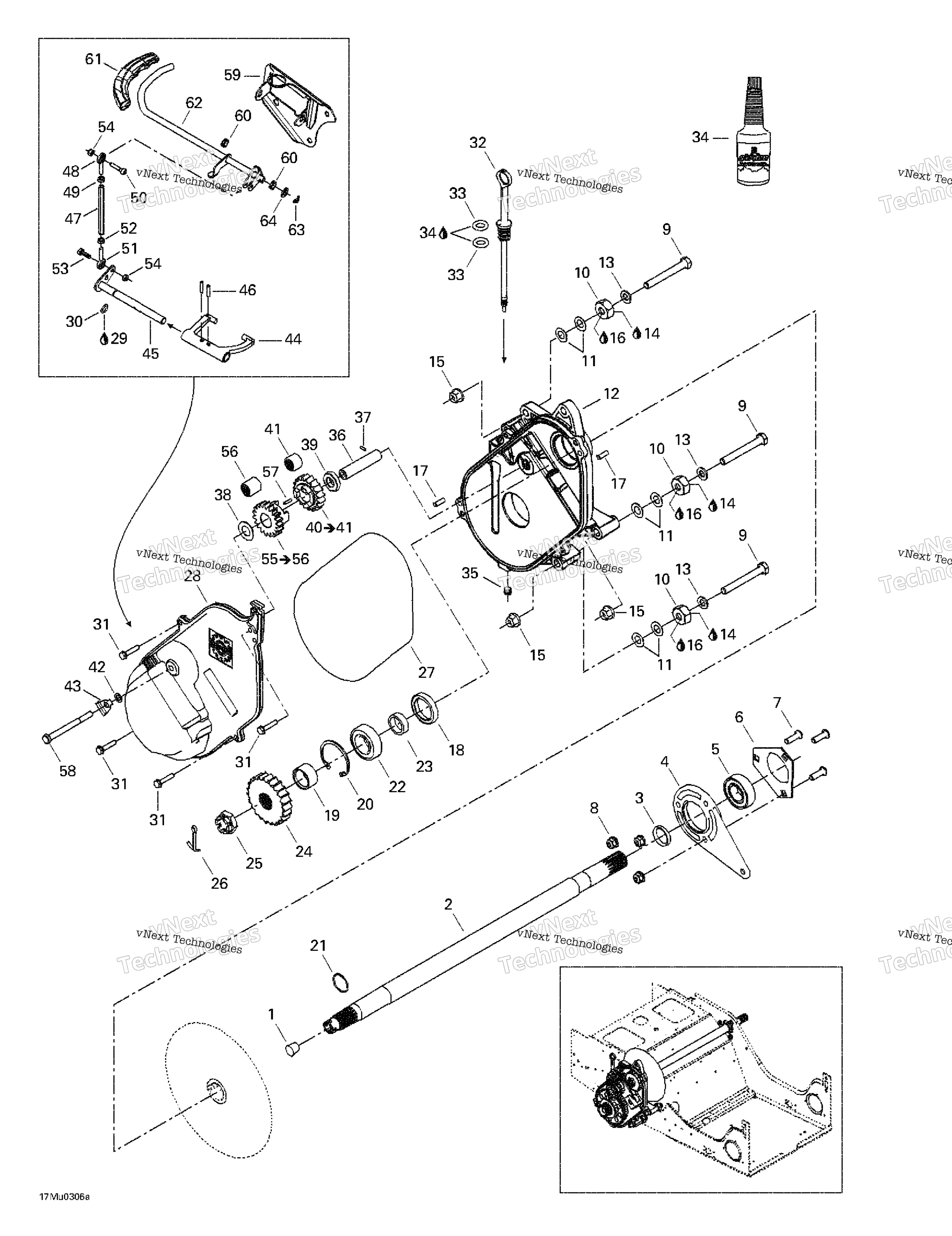 Картер цепи And Countershaft