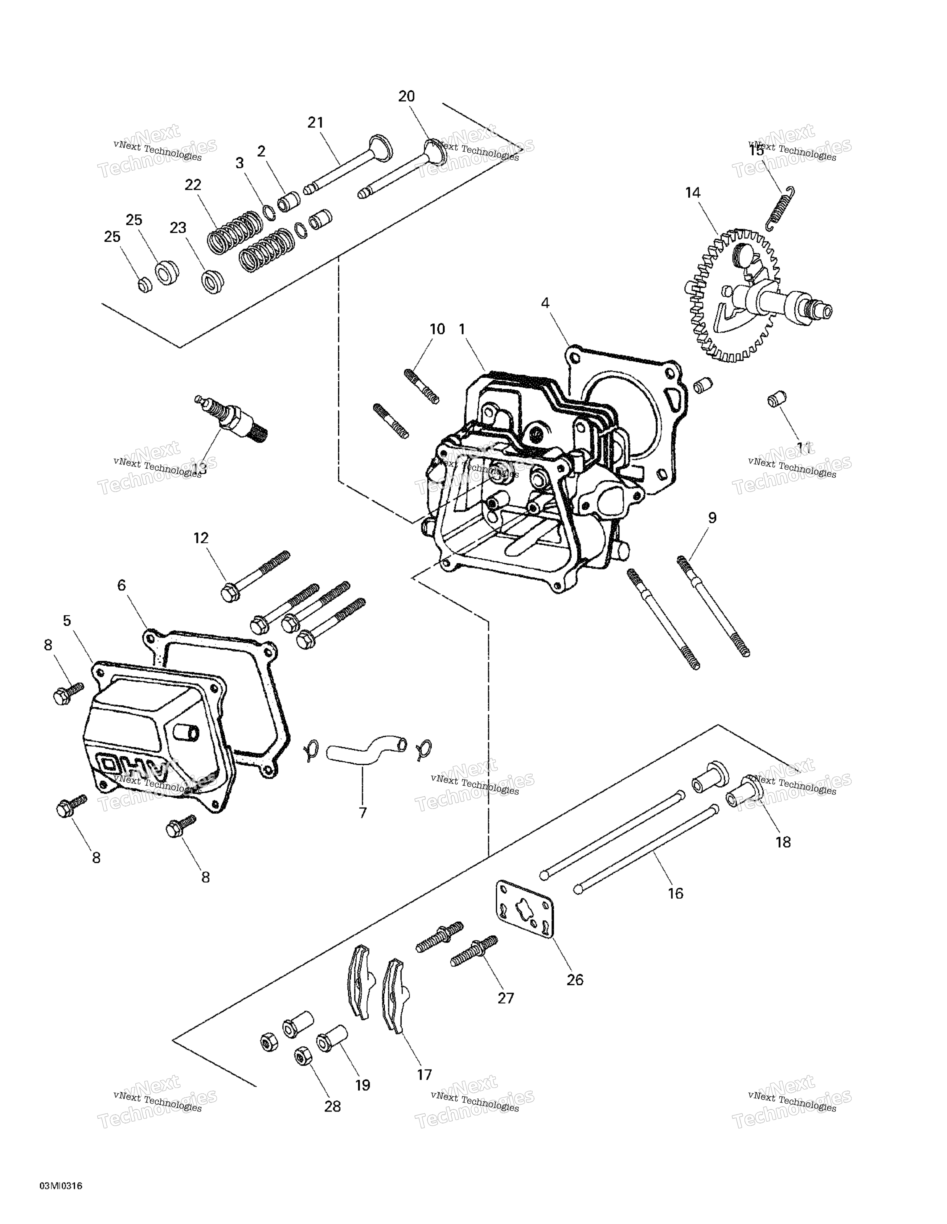 Цилиндр Head, Camshaft
