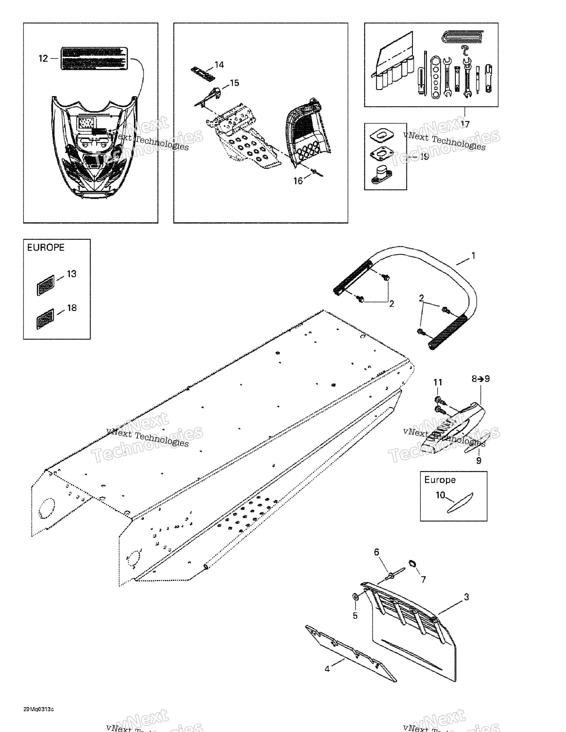 задний Bumper, Snow защита и Moulding