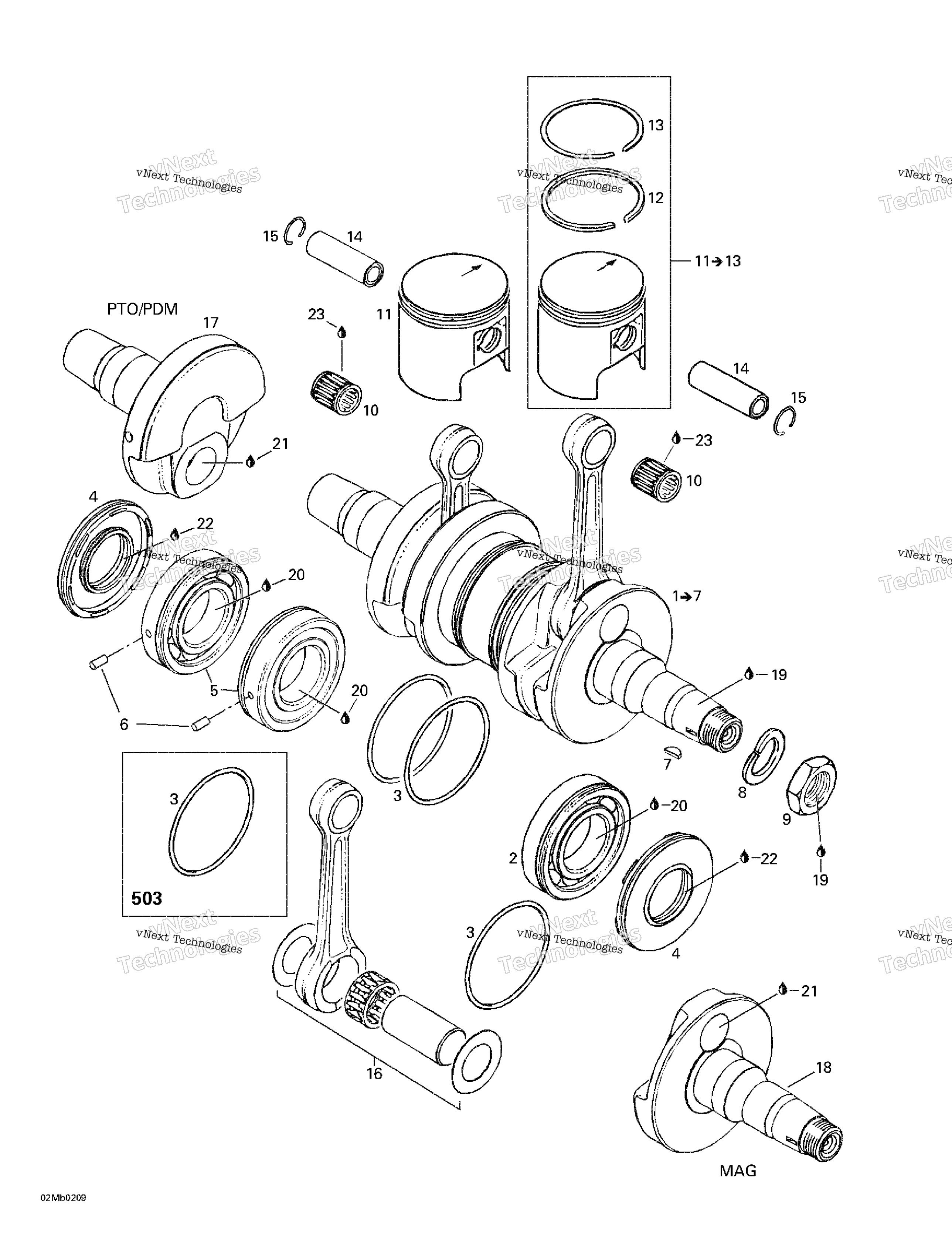 Коленчатый вал And Pistons