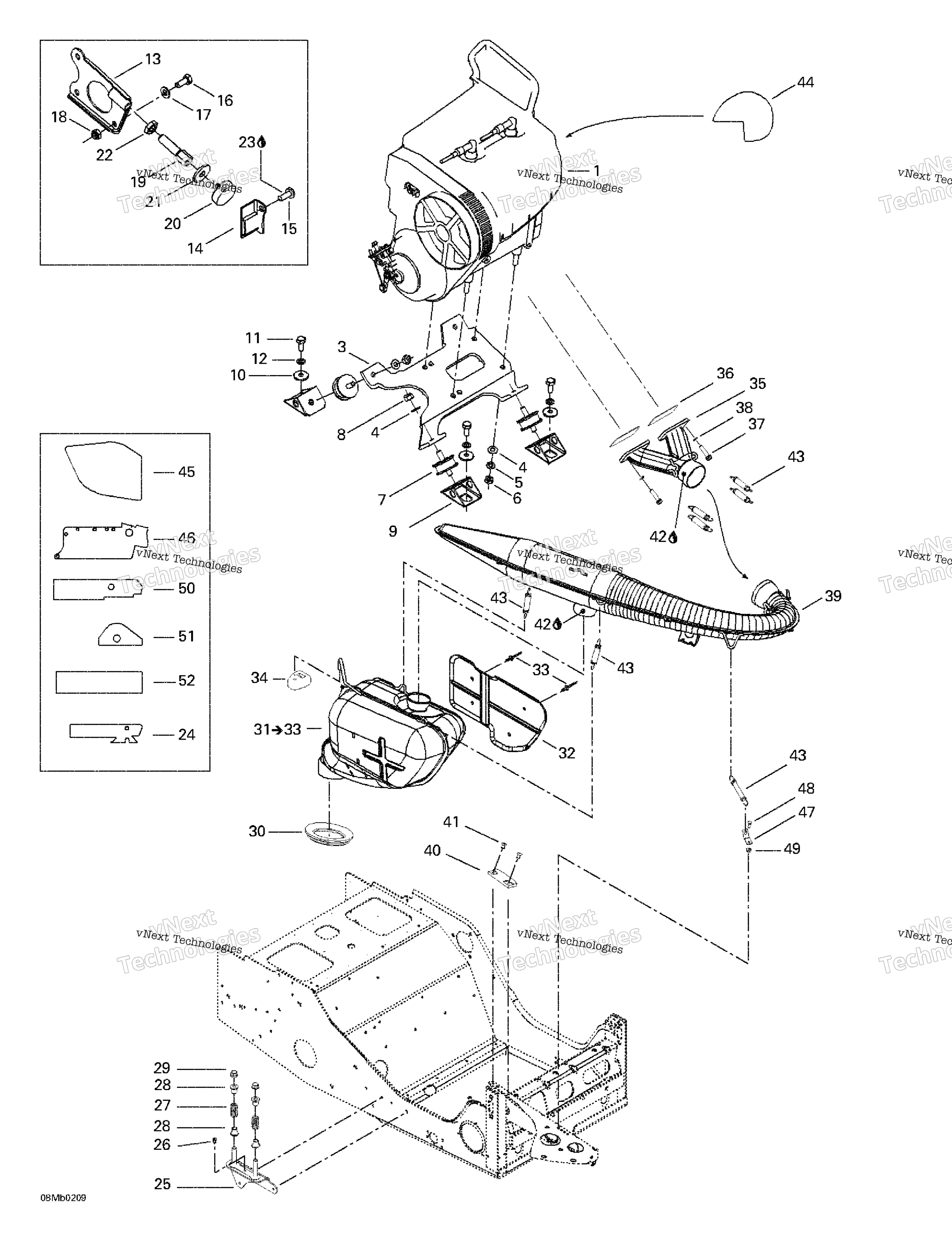 Двигатель Support And Muffler