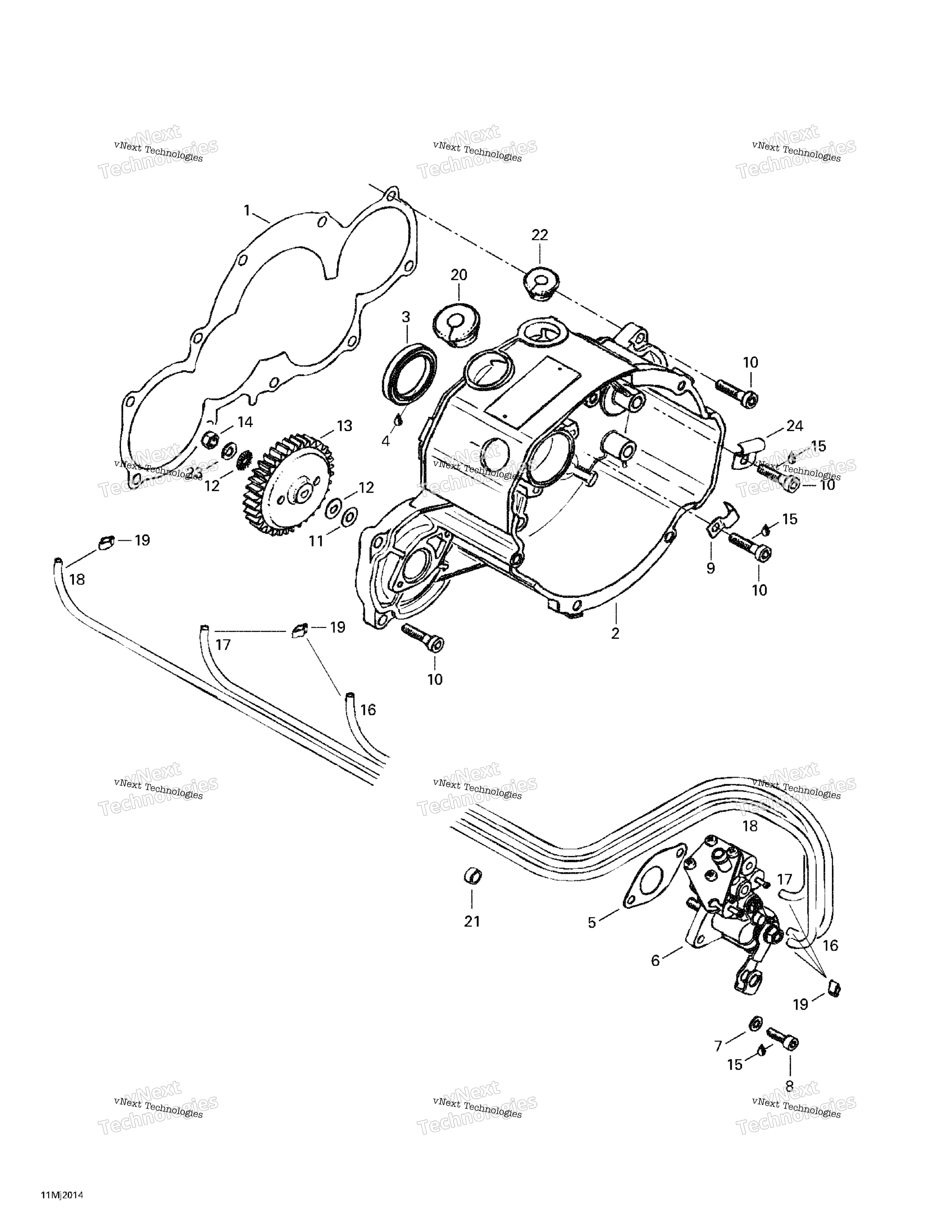 Система зажигания Housing Oil Pump