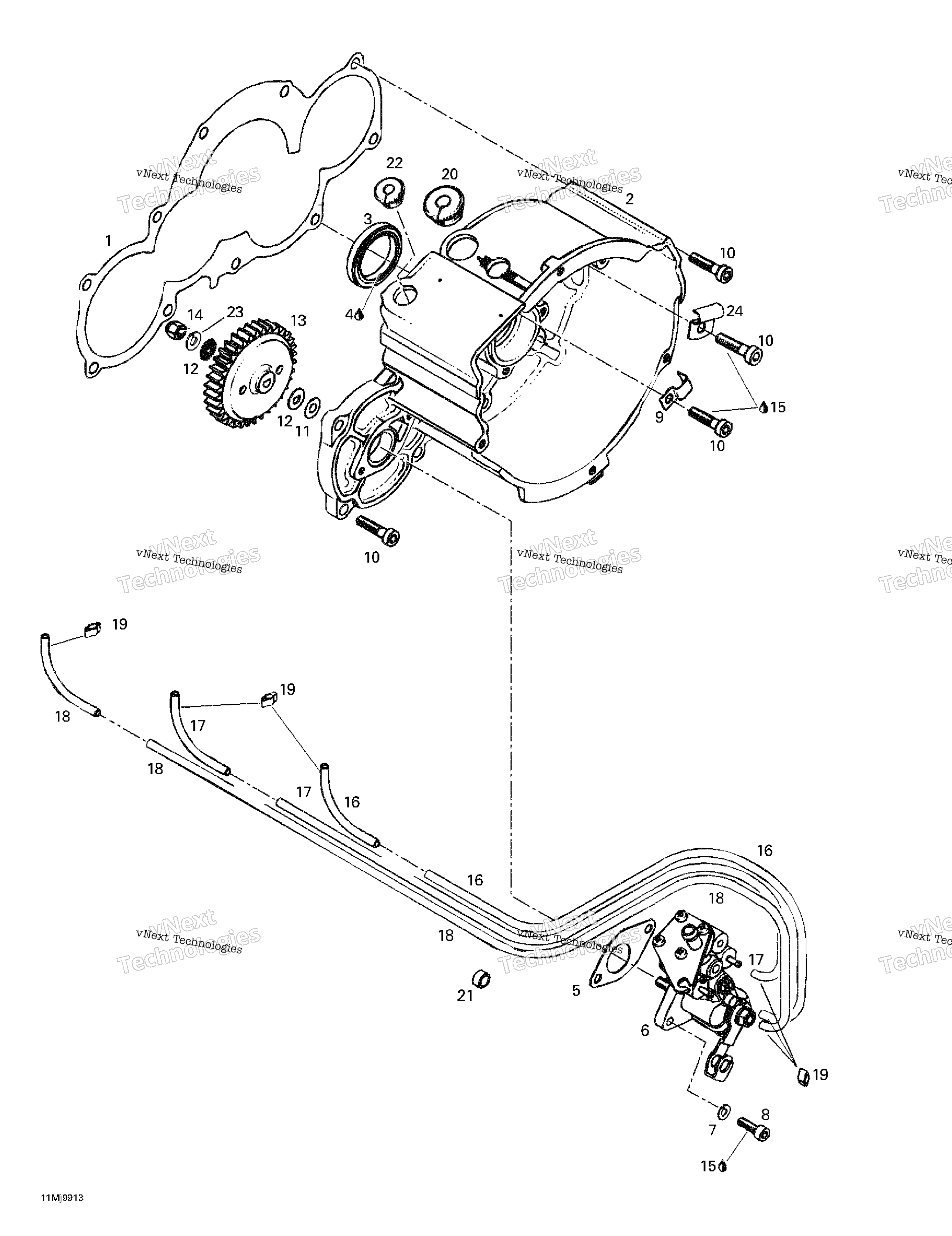 Система зажигания Housing Oil Pump